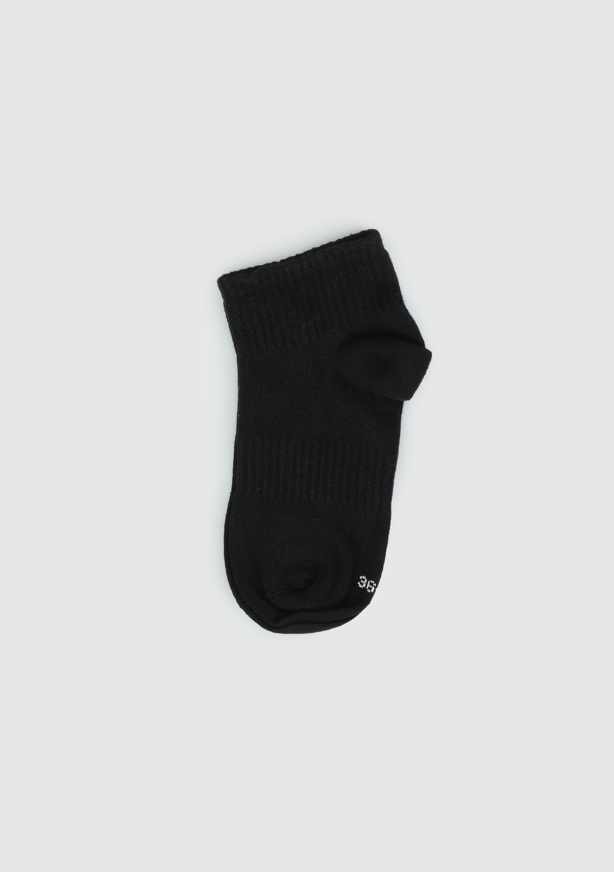 Krem  Eclipse Sport ES005 Siyah Yarım Spor Tekli Çorap