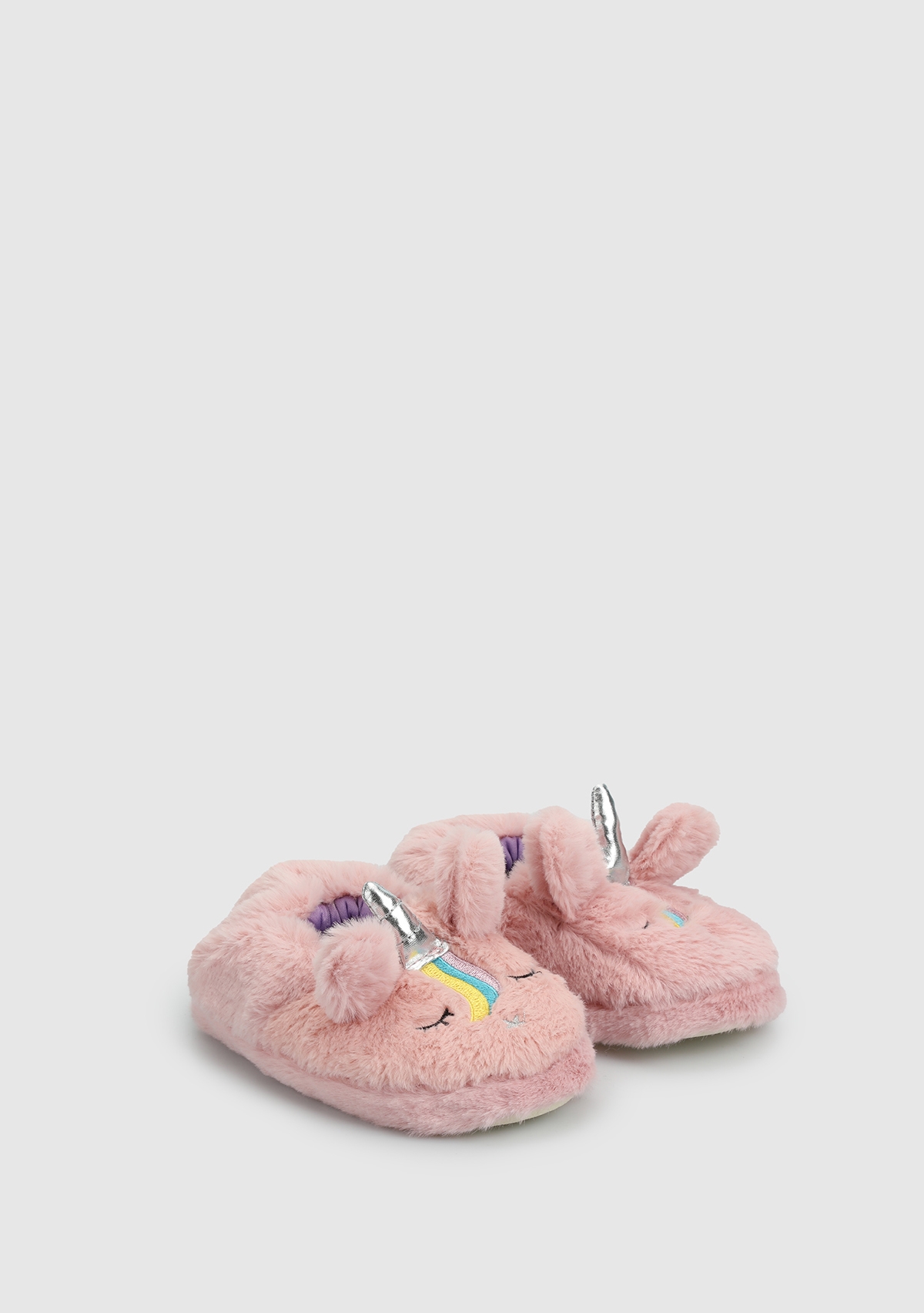 Pembe Kız Çocuk Ev Terliği