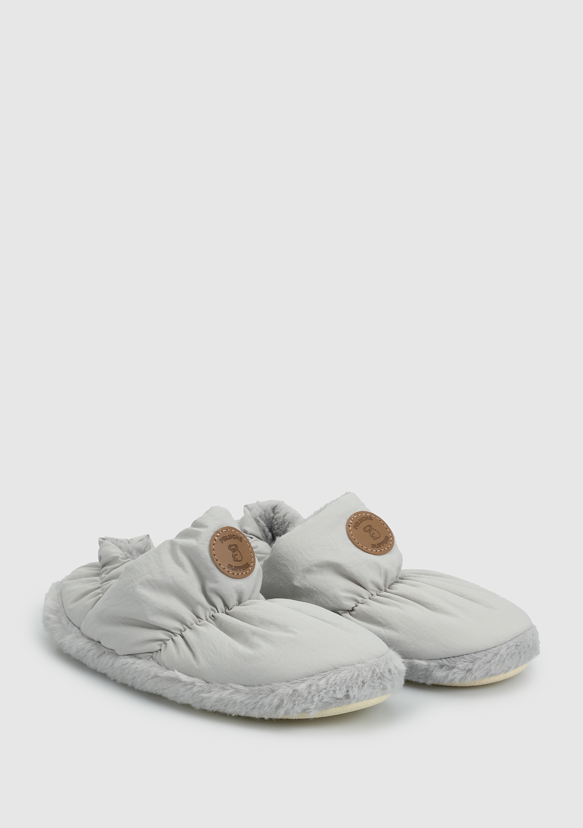 Gri Kadın Ev Terliği