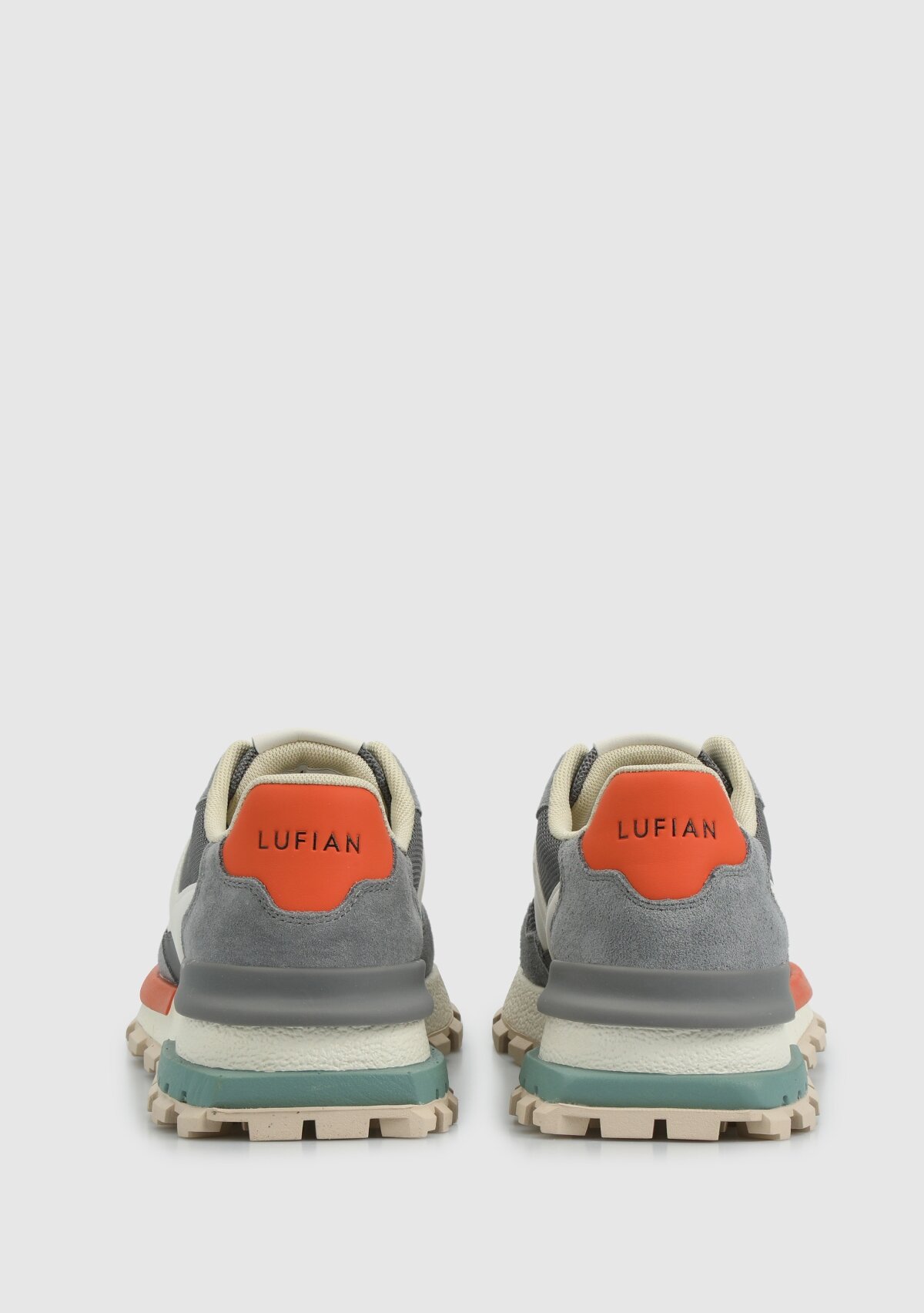 Gri Deri Kadın Sneaker