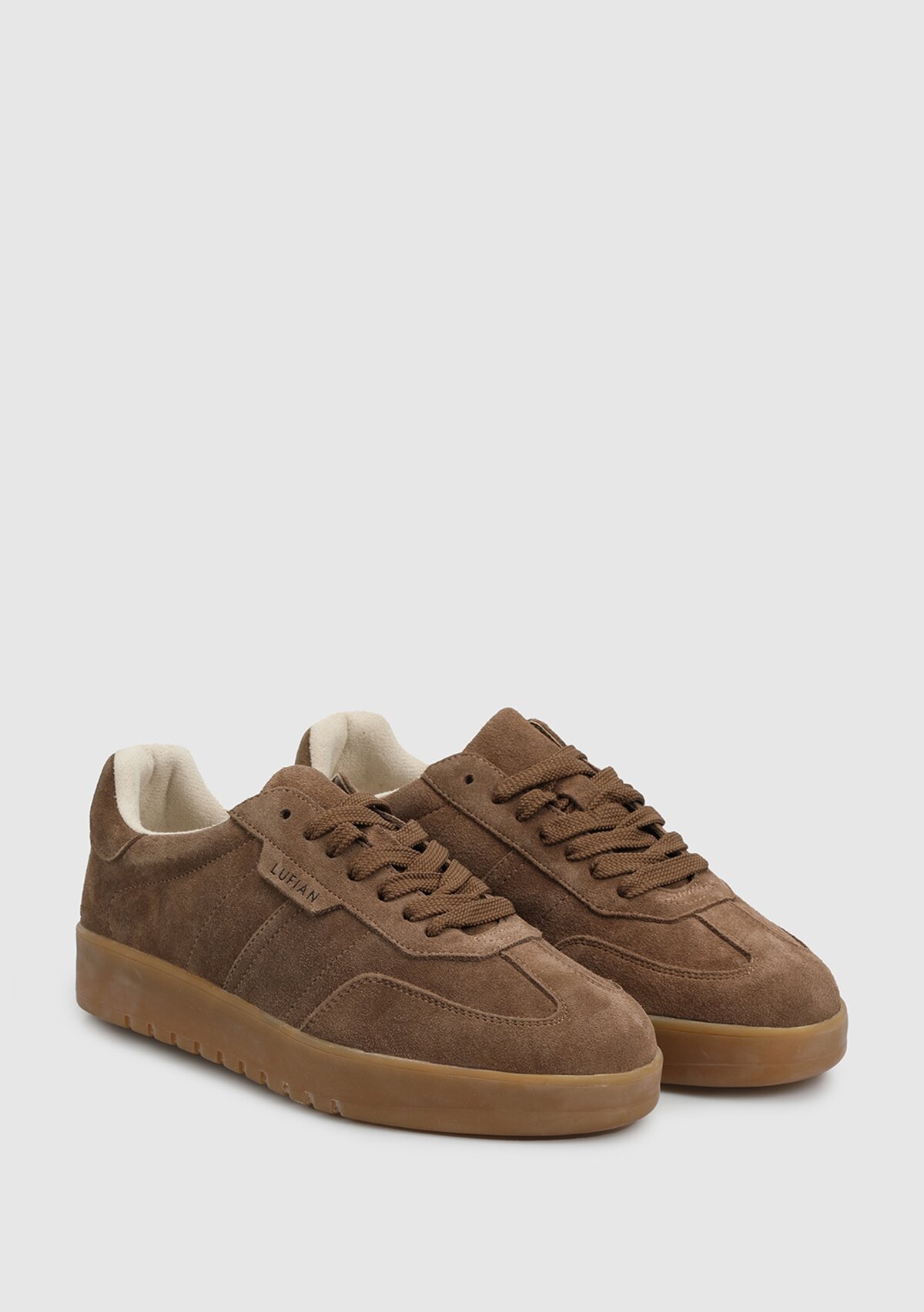 Kahve Deri Kadın Sneaker