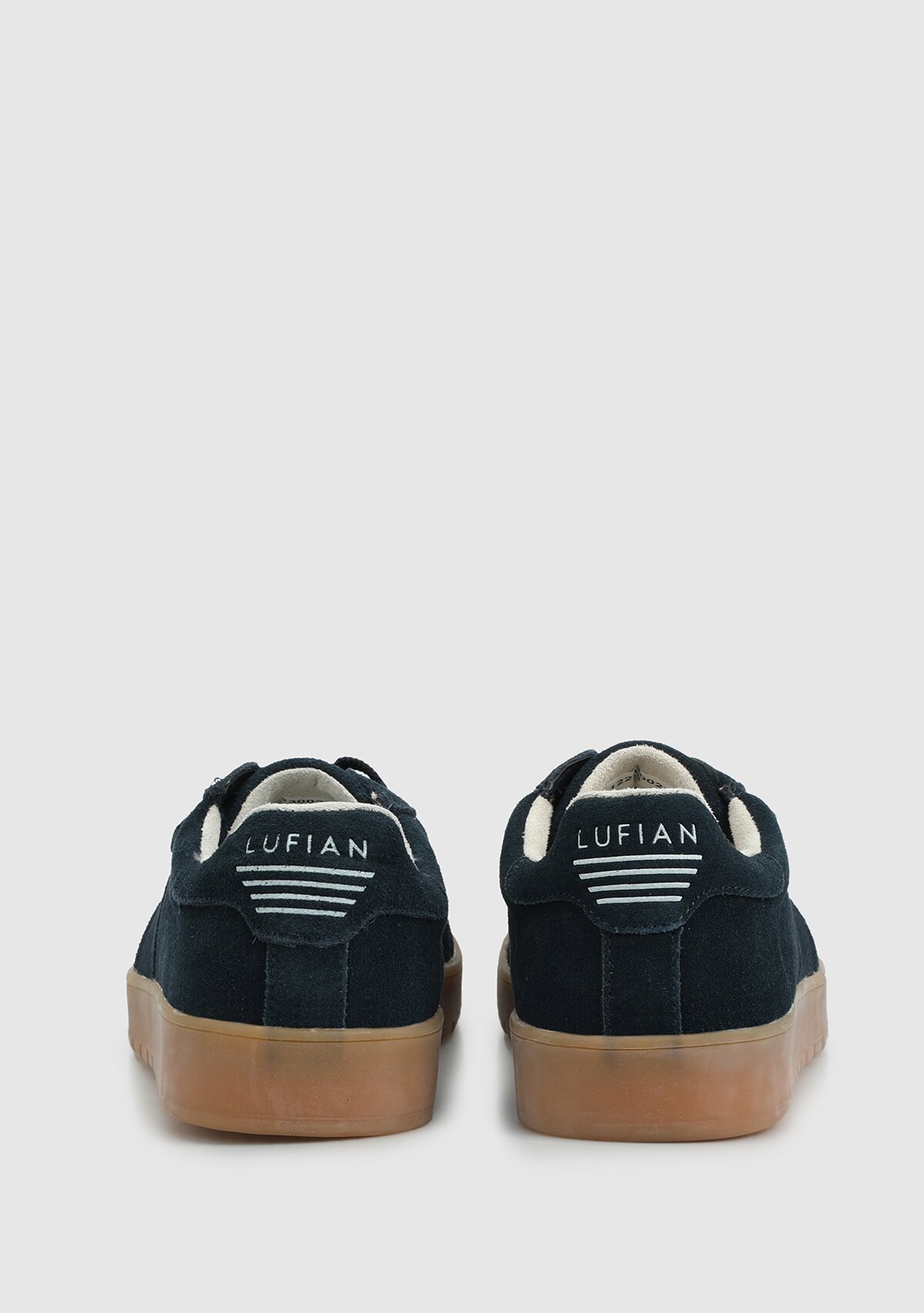 Lacivert Deri Kadın Sneaker