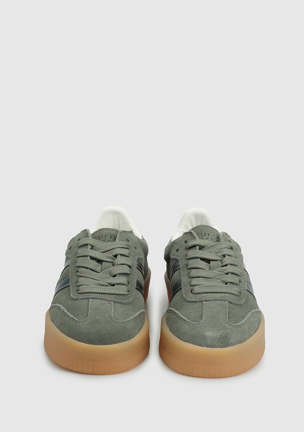 Yeşil Deri Kadın Sneaker