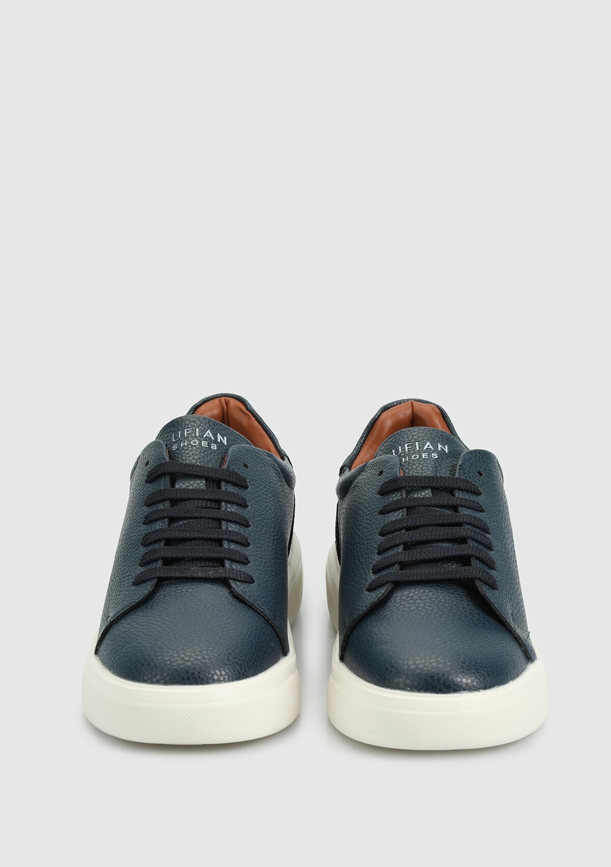 Lacivert Deri Erkek Sneaker