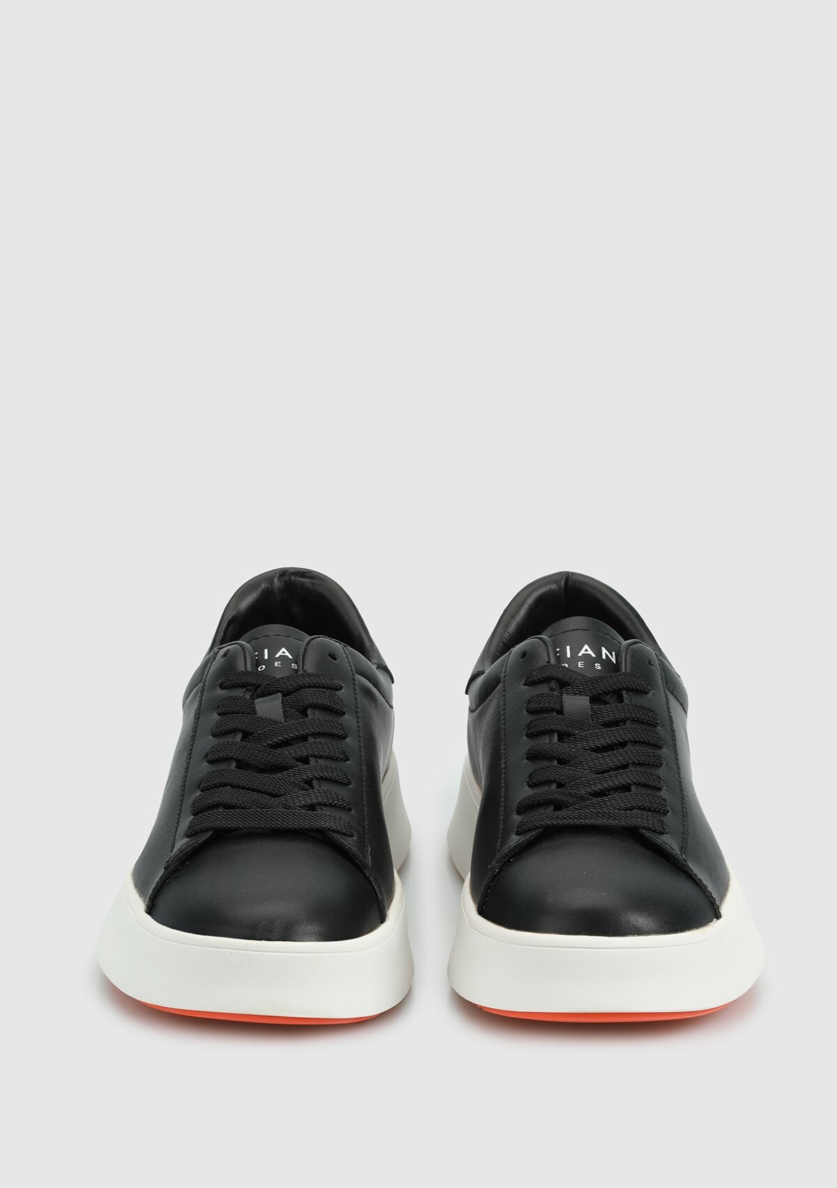 Siyah Deri Erkek Sneaker