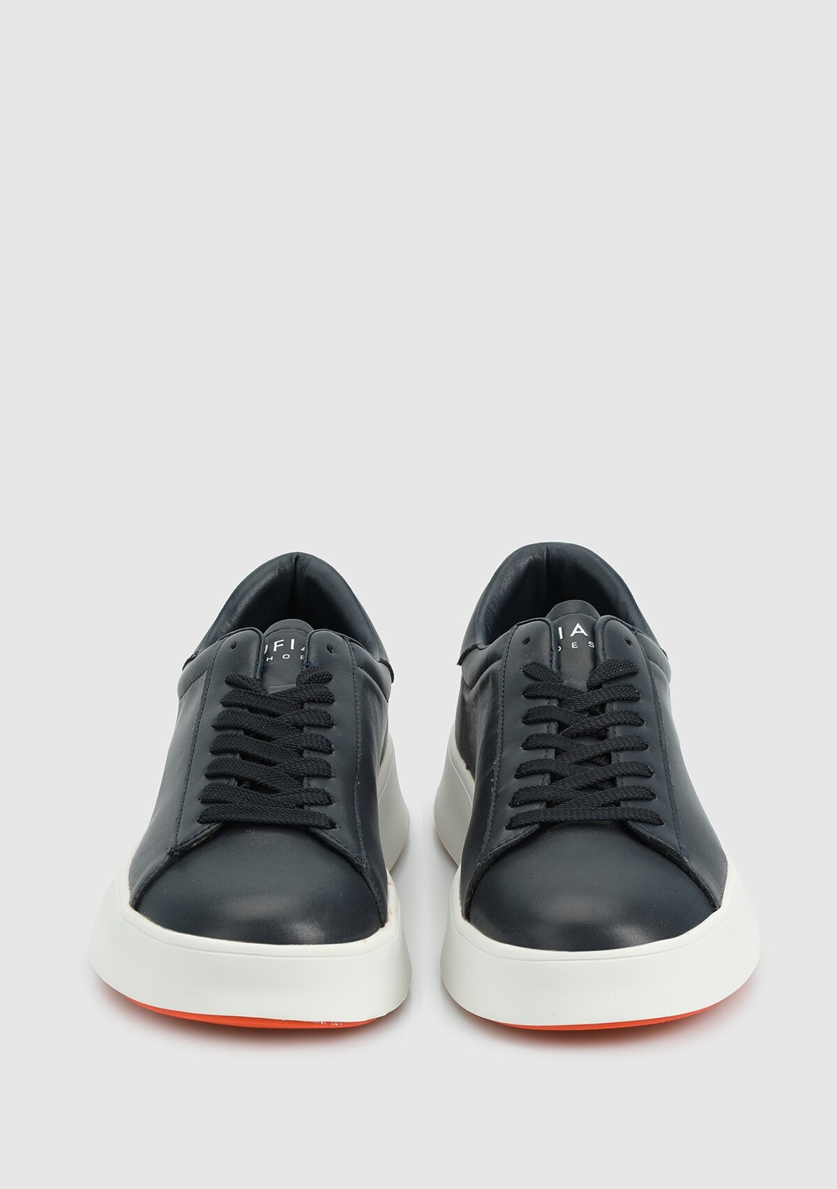 Lacivert Deri Erkek Sneaker