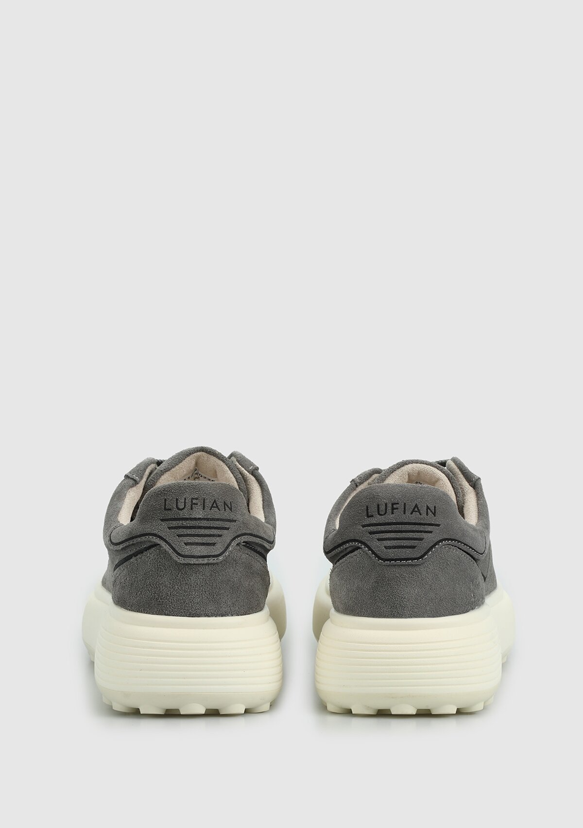 Gri Deri Erkek Sneaker