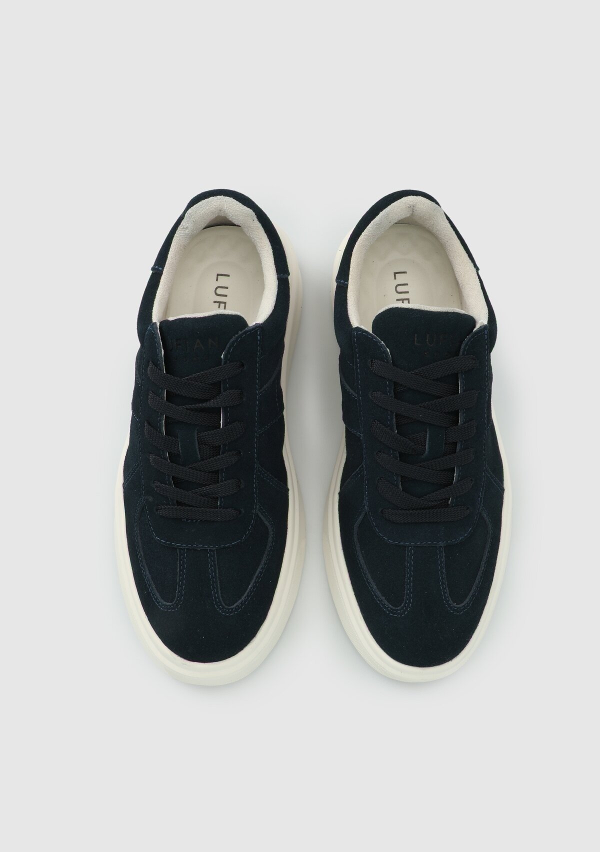 Lacivert Deri Erkek Sneaker