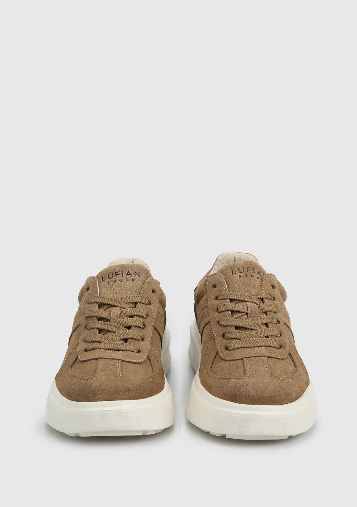 Bej Deri Erkek Sneaker