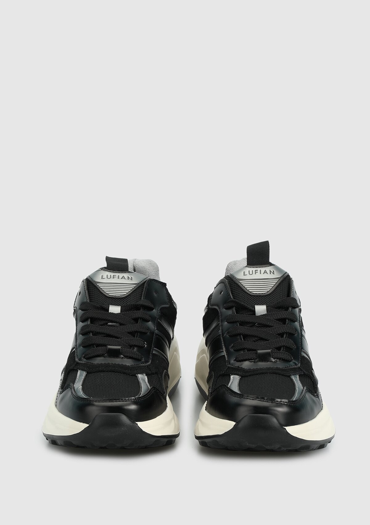 Siyah Deri Erkek Sneaker