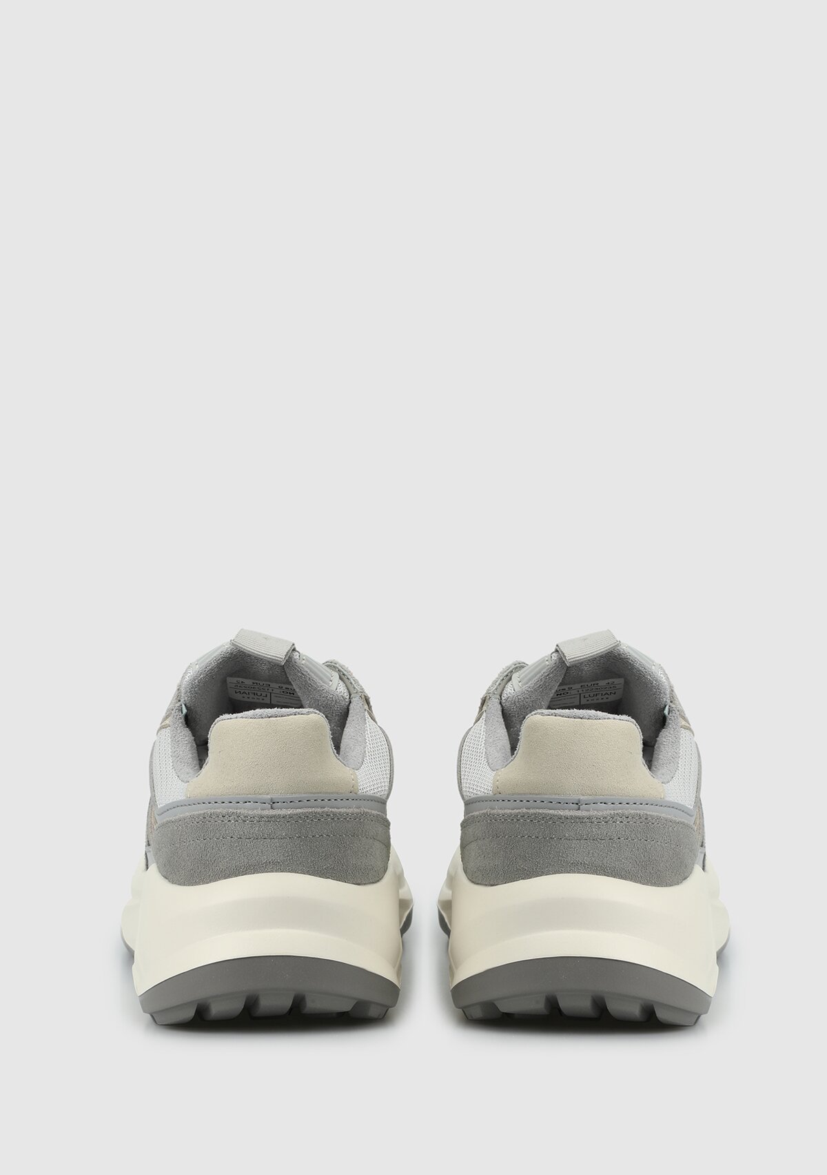 Gri Deri Erkek Sneaker