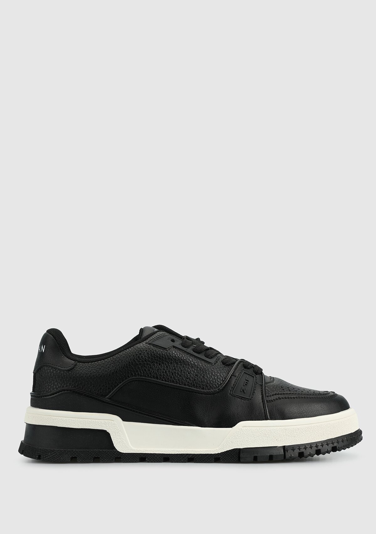 Siyah Deri Erkek Sneaker