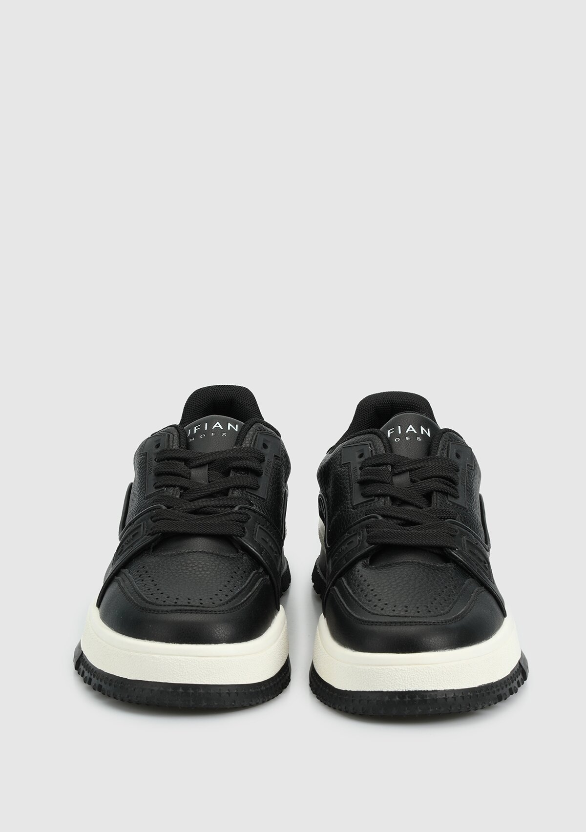 Siyah Deri Erkek Sneaker