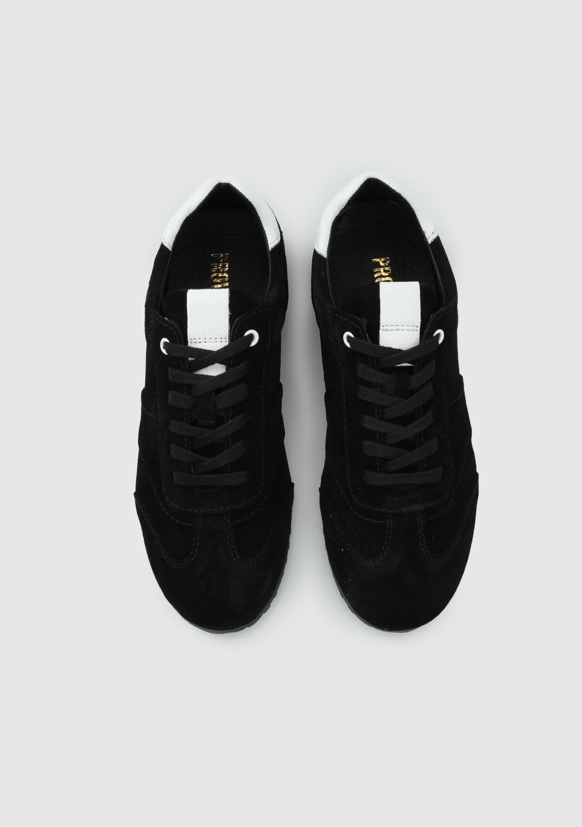 Siyah Deri Kadın Sneaker