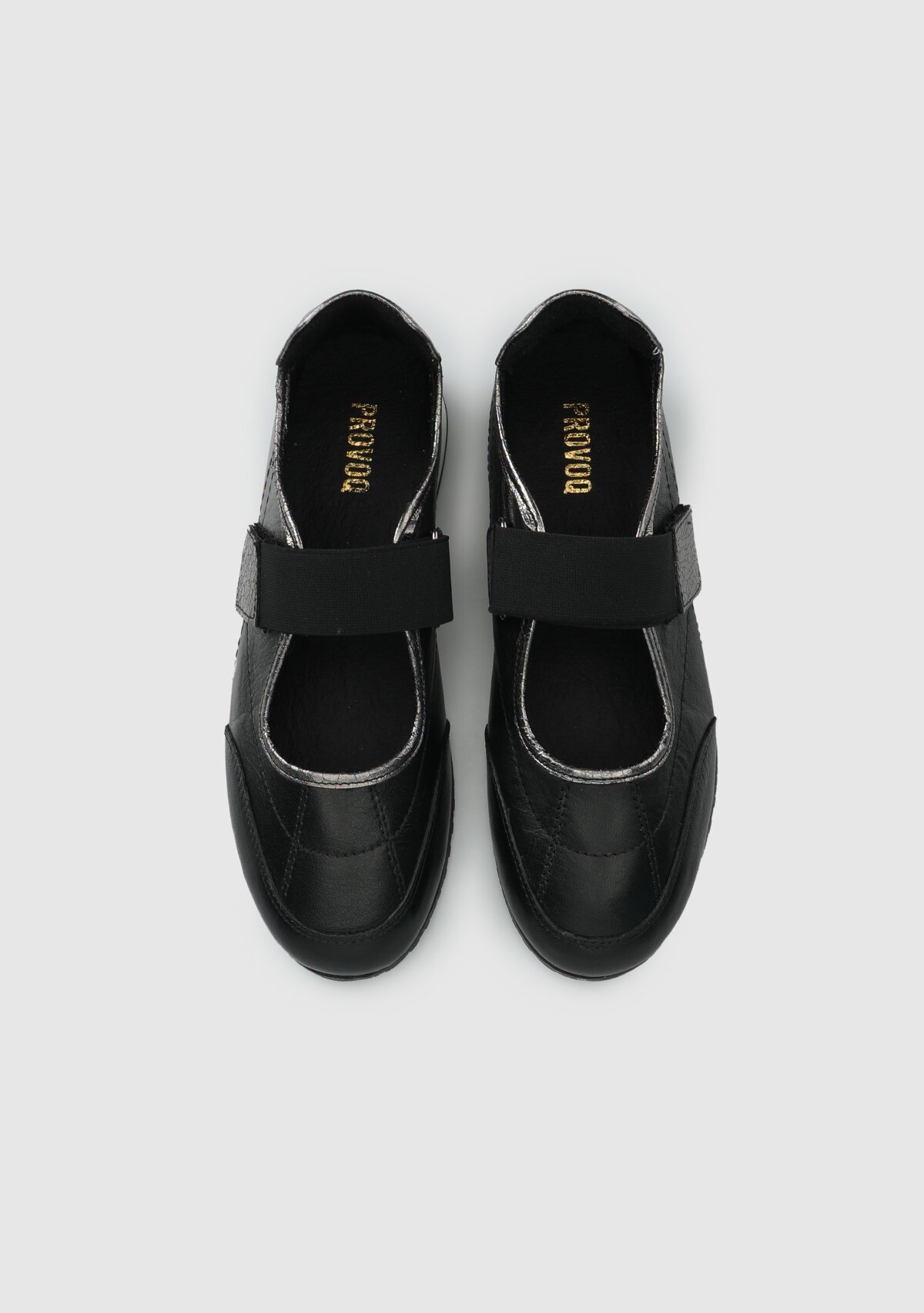 Siyah Deri Kadın Sneaker