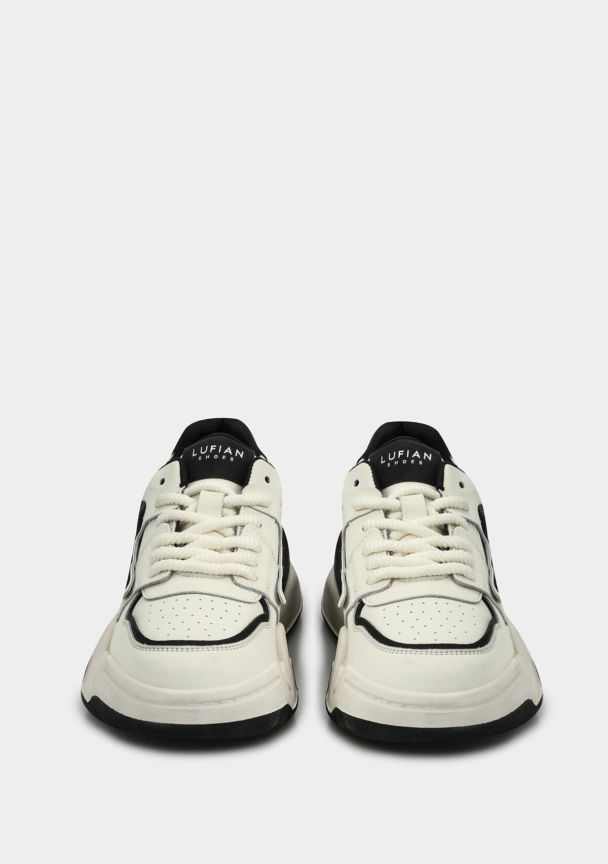 Siyah Deri Kadın Sneaker