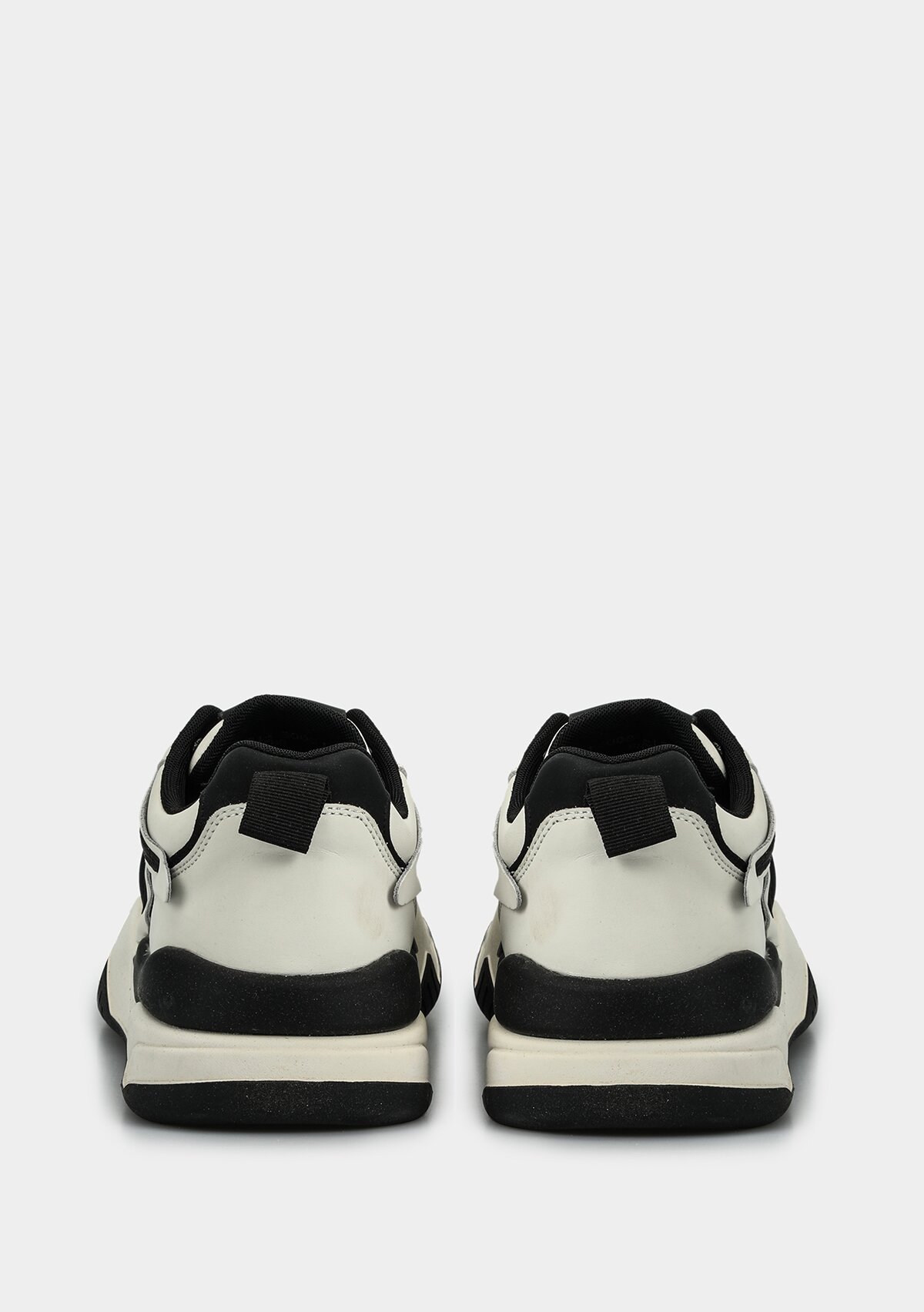 Siyah Deri Kadın Sneaker