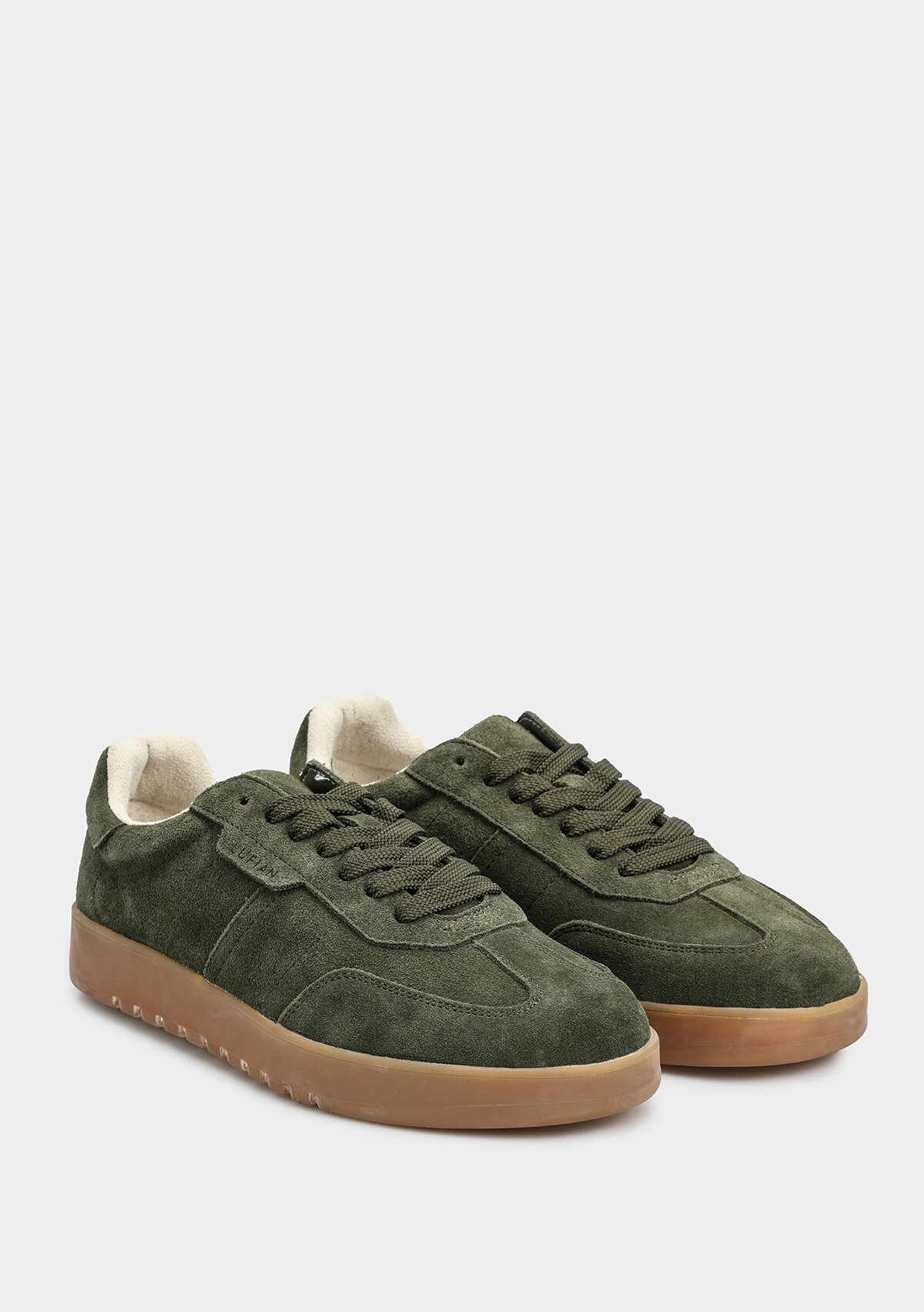 Haki Deri Erkek Sneaker