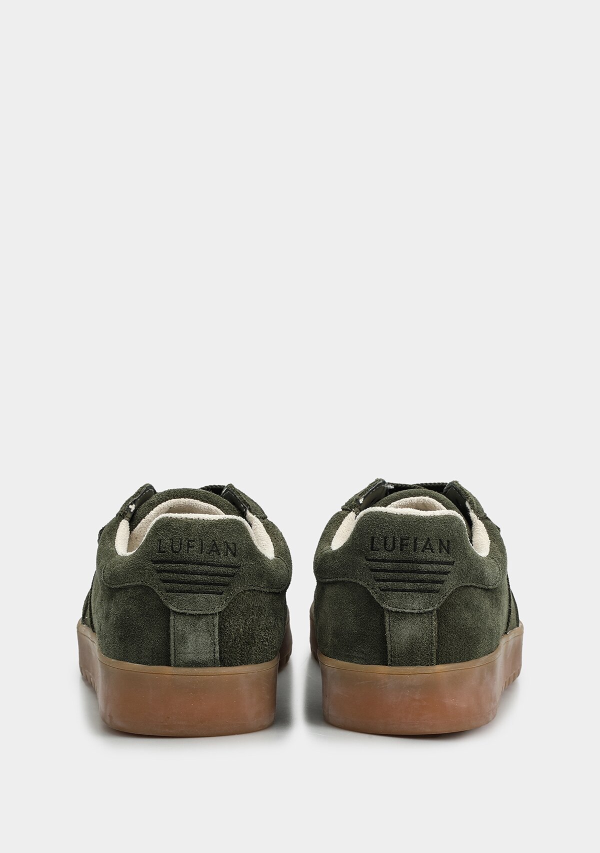 Haki Deri Erkek Sneaker