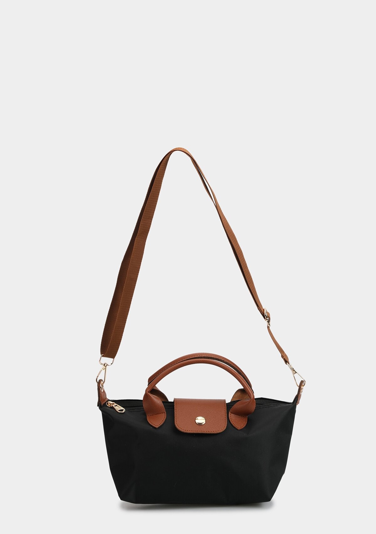 Siyah-Taba Kadın Çapraz Çanta