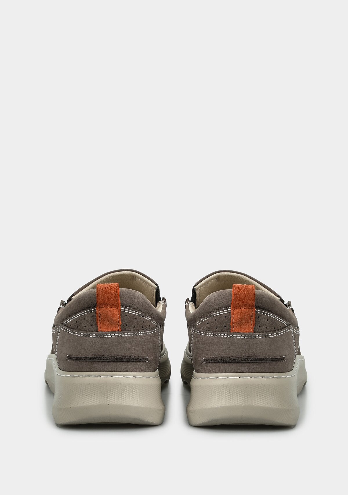 Gri Deri Erkek Ayakkabı