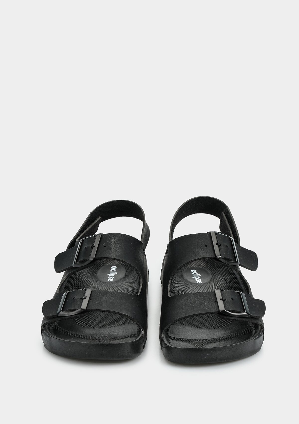 Siyah Erkek Düz Sandalet