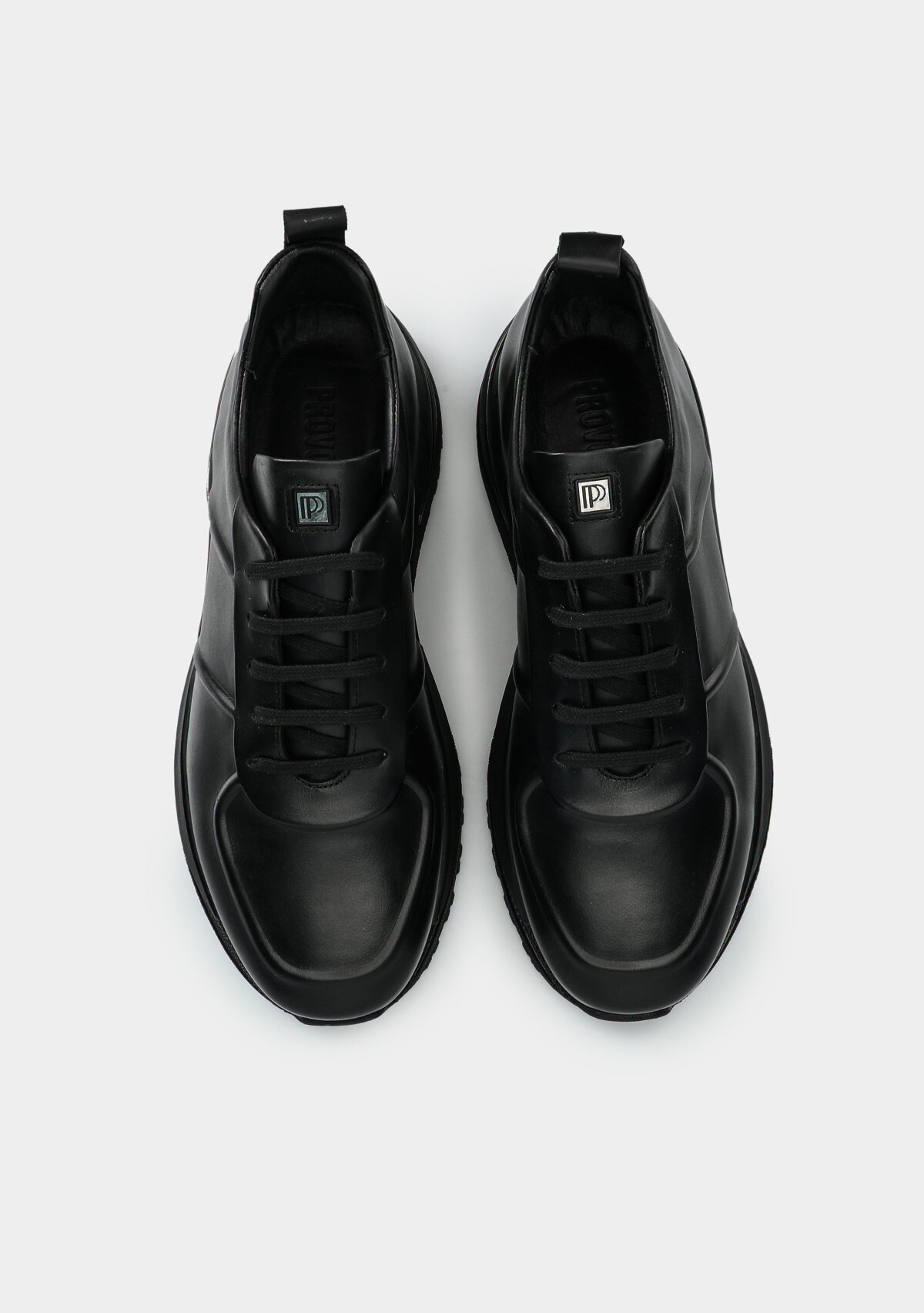 Siyah Deri Erkek Sneaker