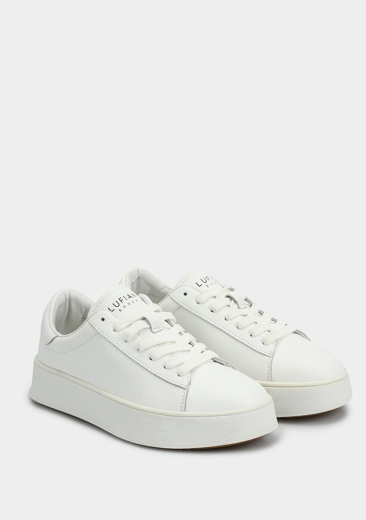 Beyaz Deri Kadın Sneaker