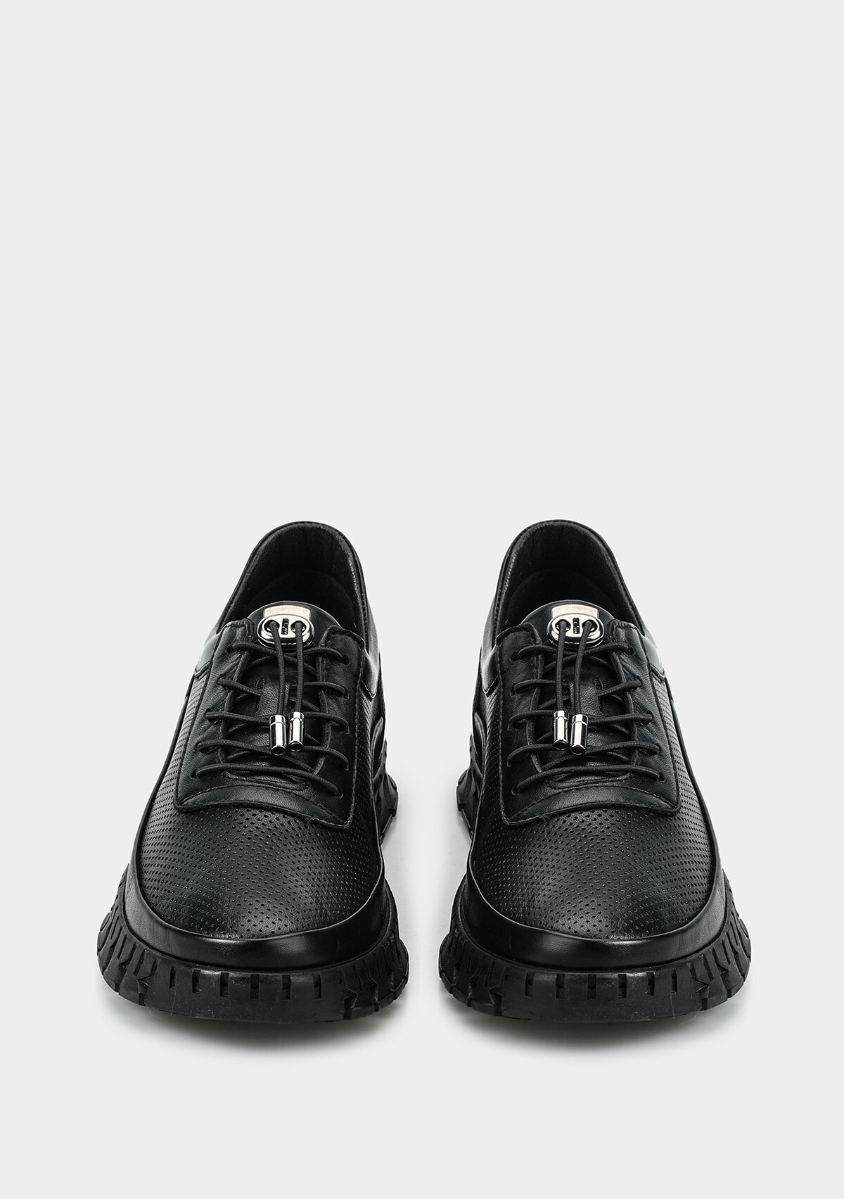 Siyah Deri Kadın Ayakkabı