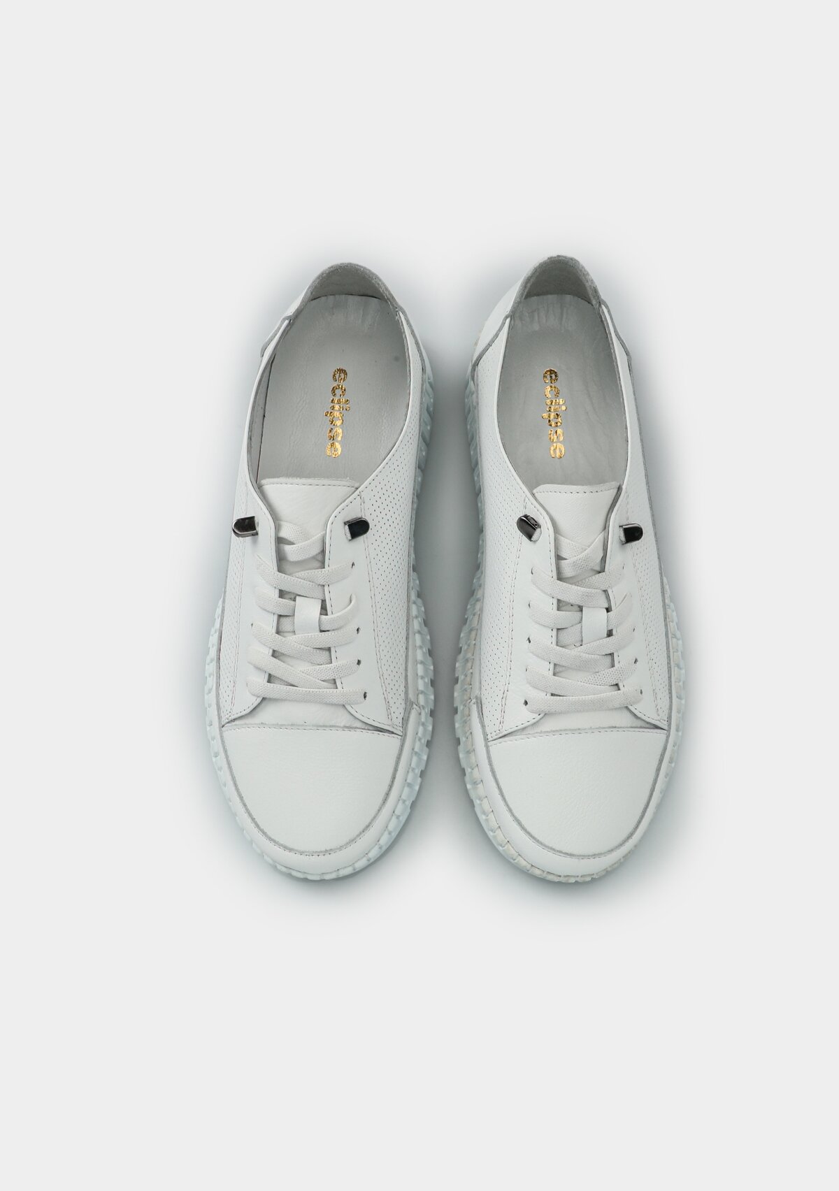 Beyaz Deri Kadın Ayakkabı