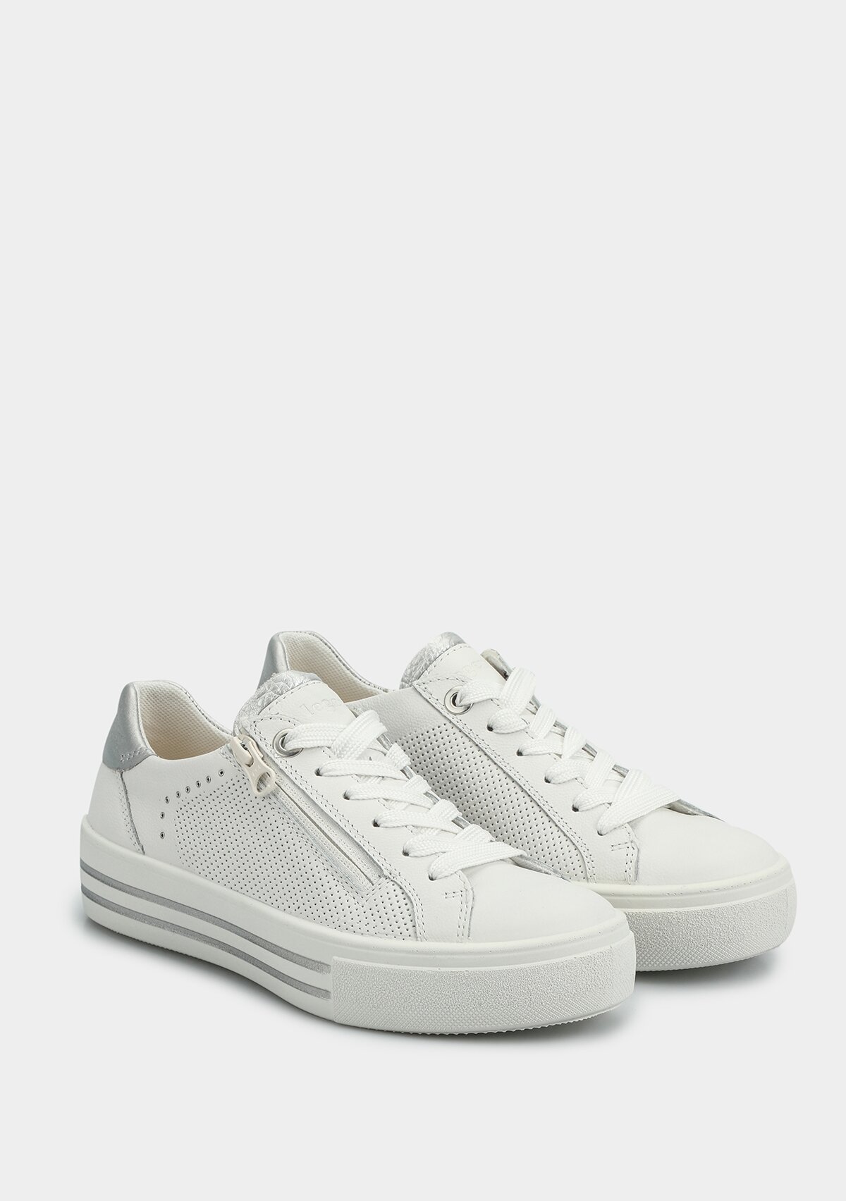 Beyaz Deri Kadın Sneaker