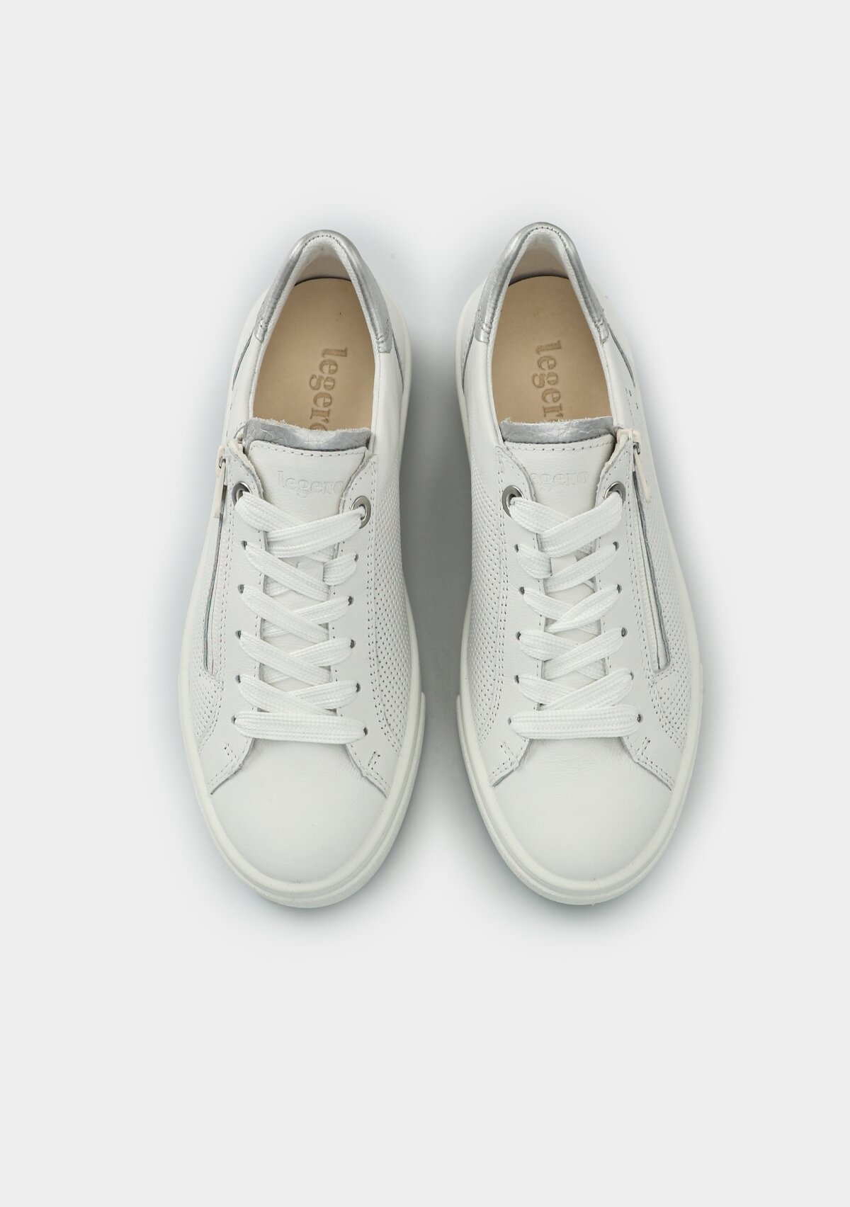 Beyaz Deri Kadın Sneaker