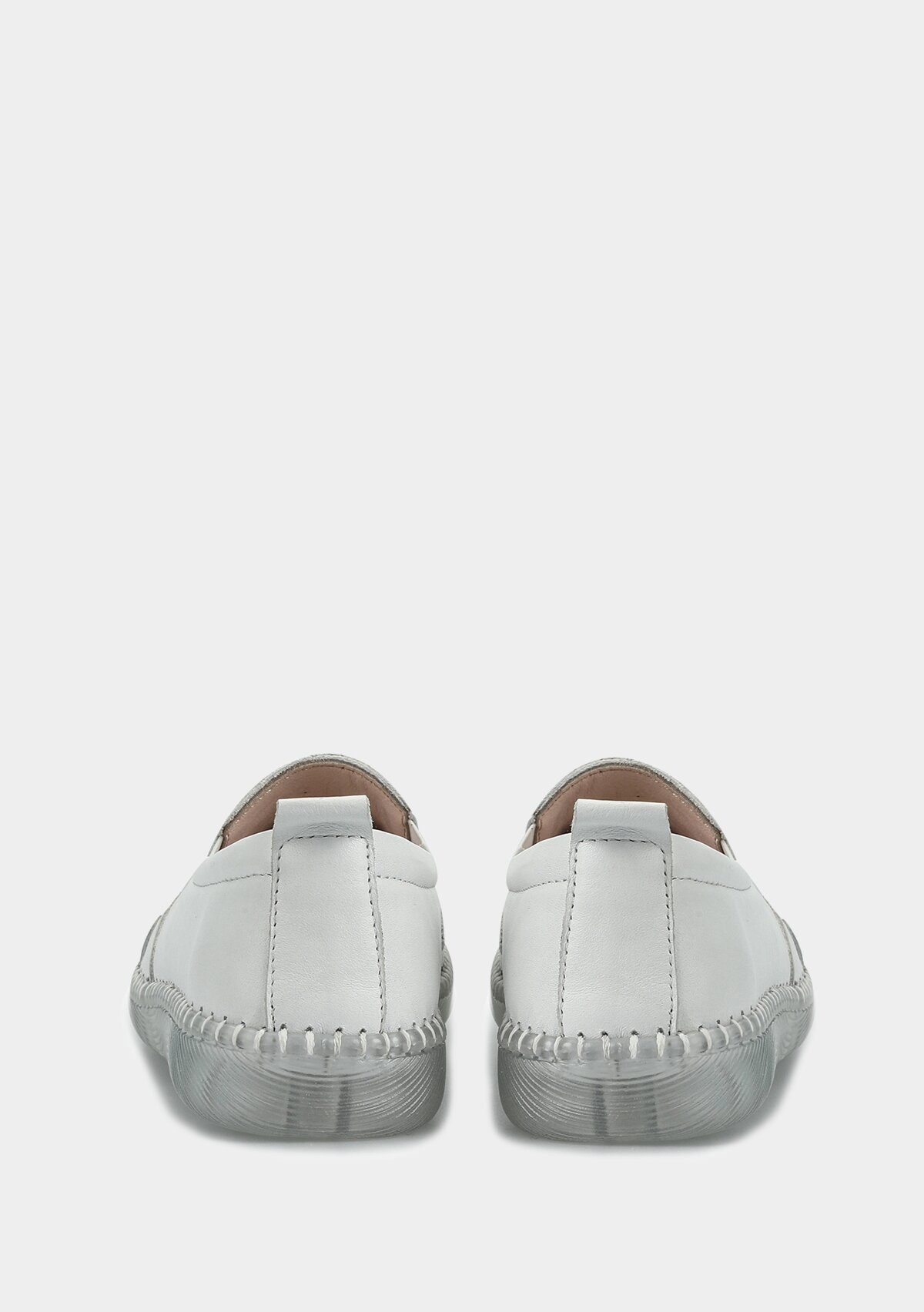 Beyaz Deri Kadın Ayakkabı