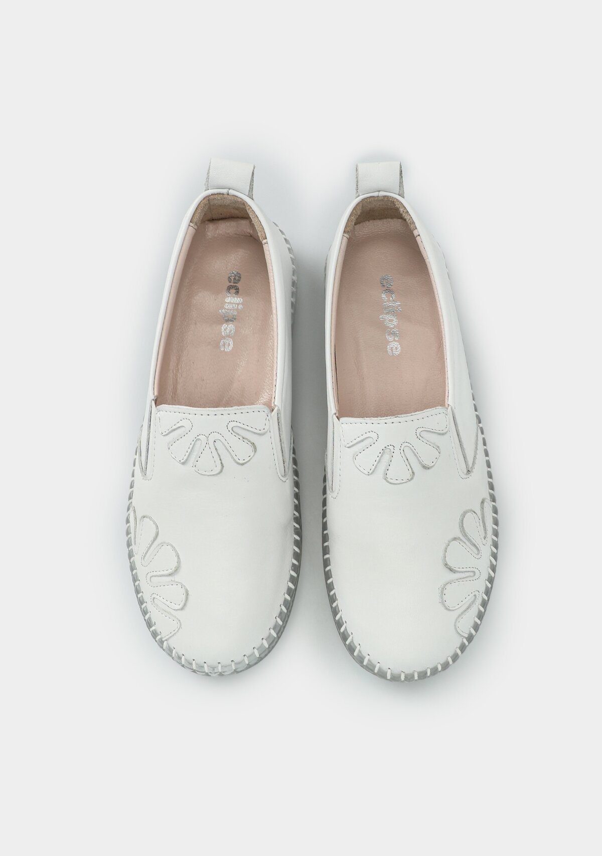 Beyaz Deri Kadın Ayakkabı