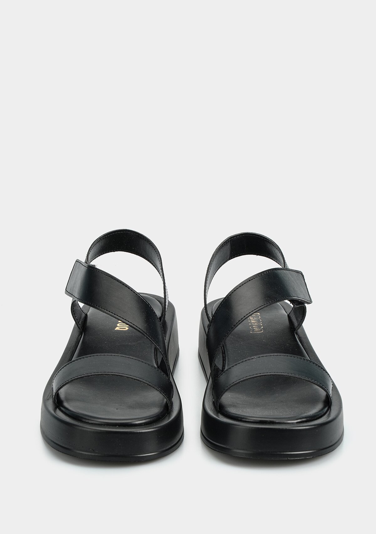 Siyah Kadın Düz Sandalet