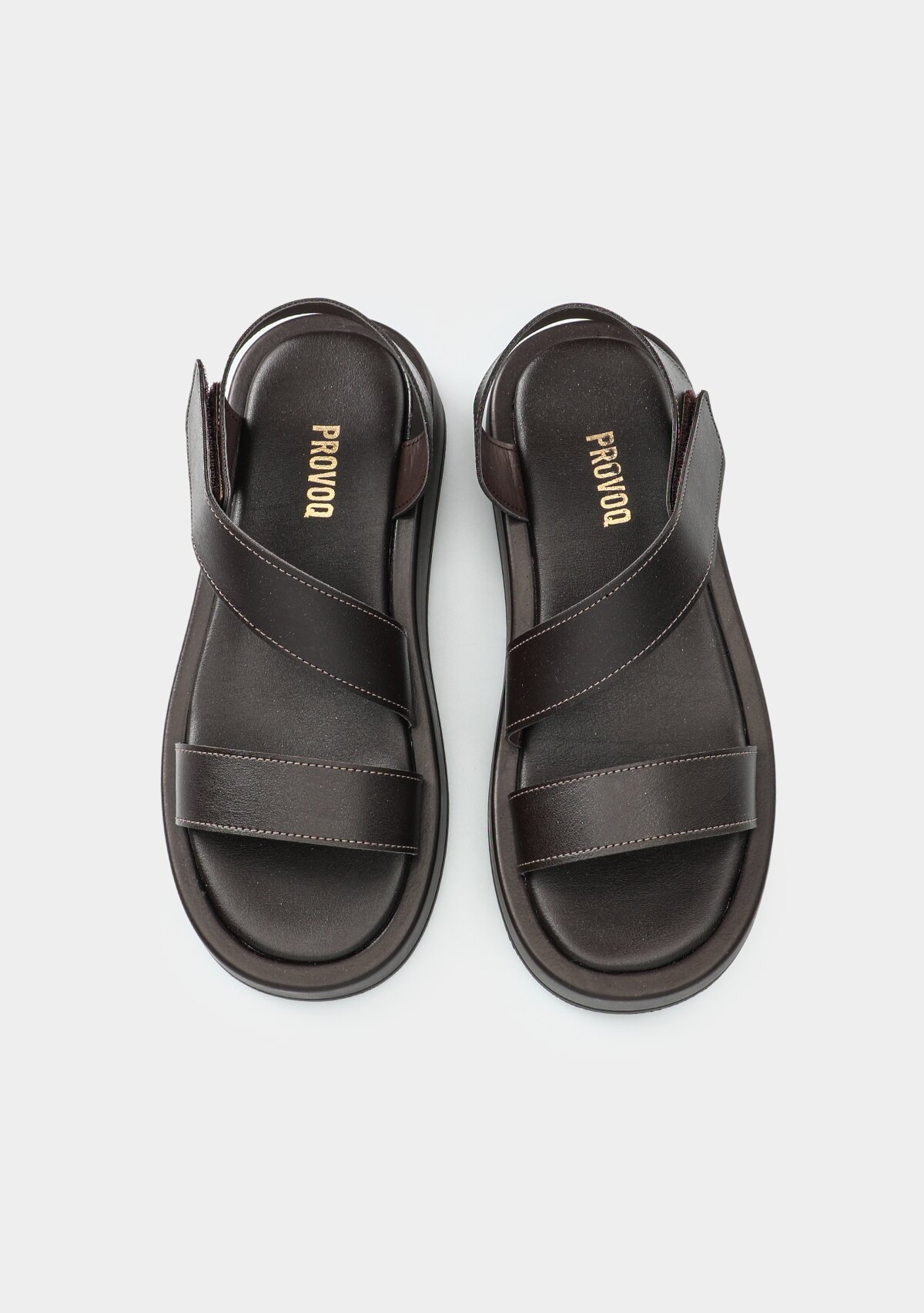 Kahve Kadın Düz Sandalet