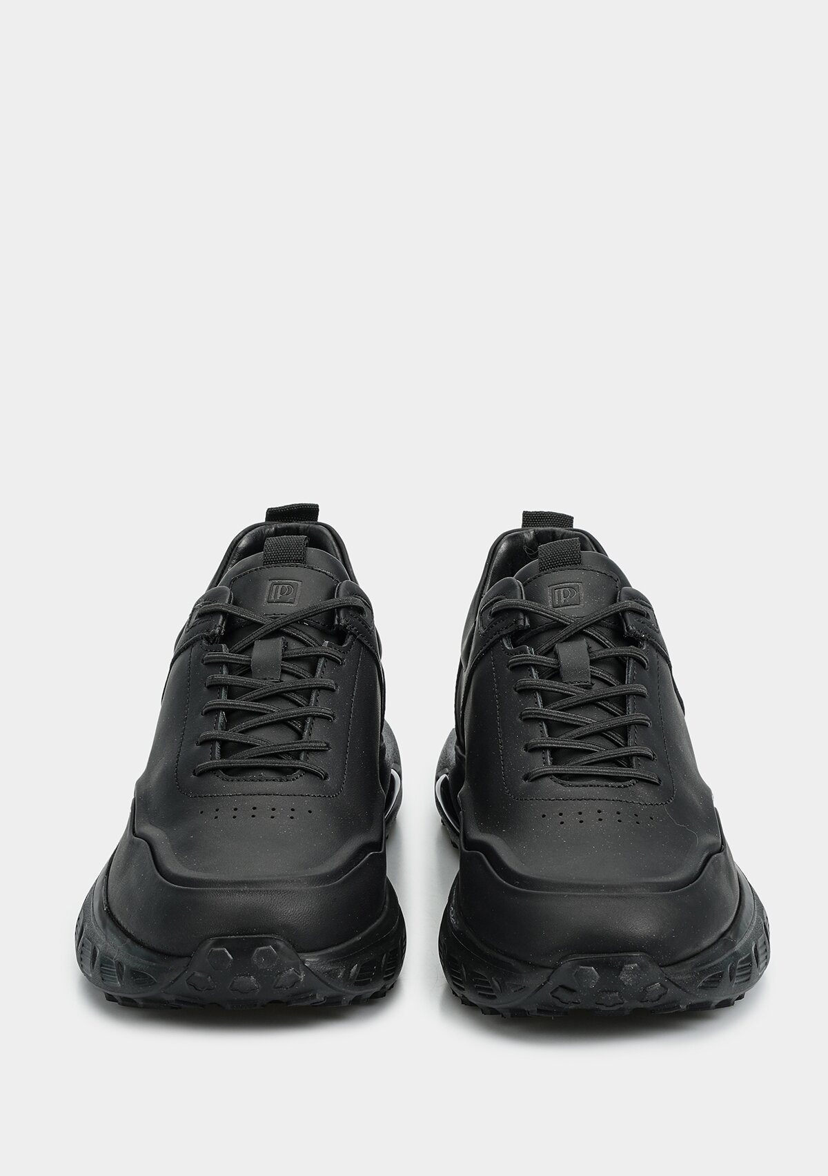 Siyah Deri Erkek Sneaker