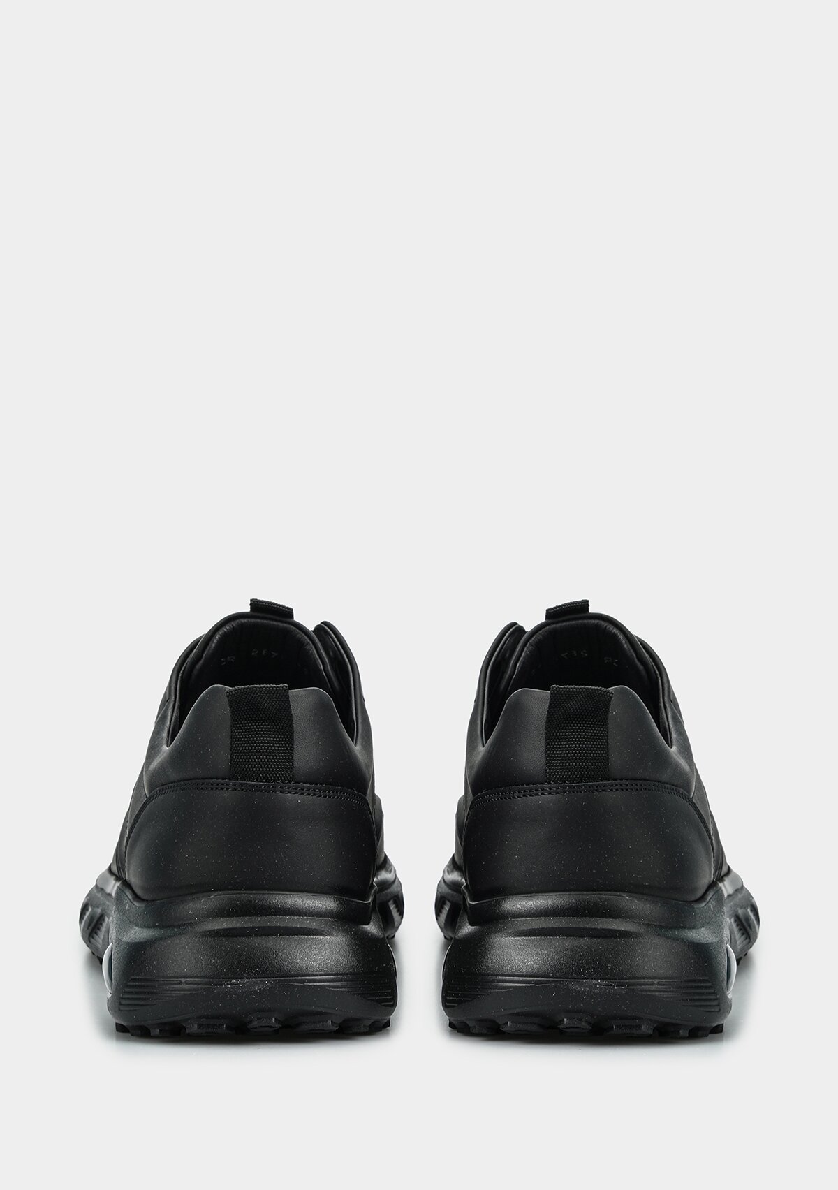 Siyah Deri Erkek Sneaker