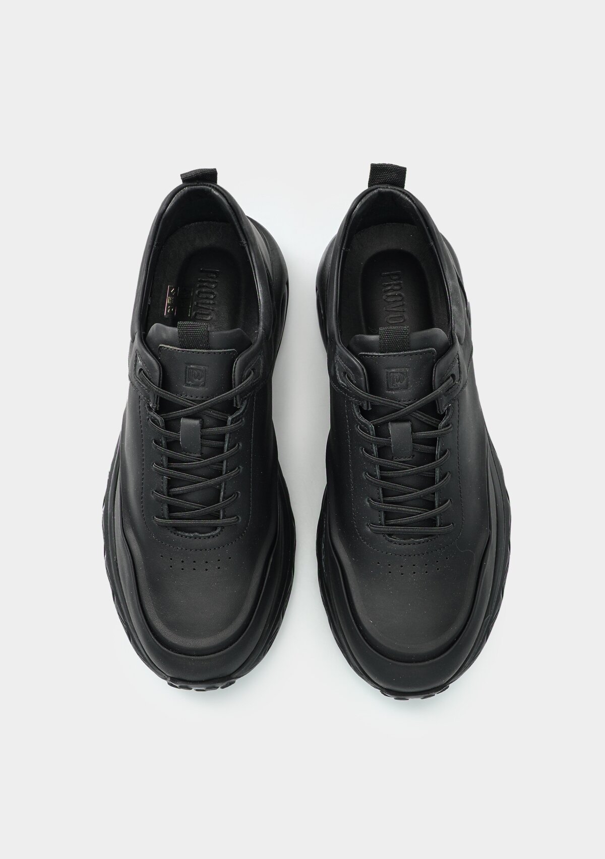 Siyah Deri Erkek Sneaker