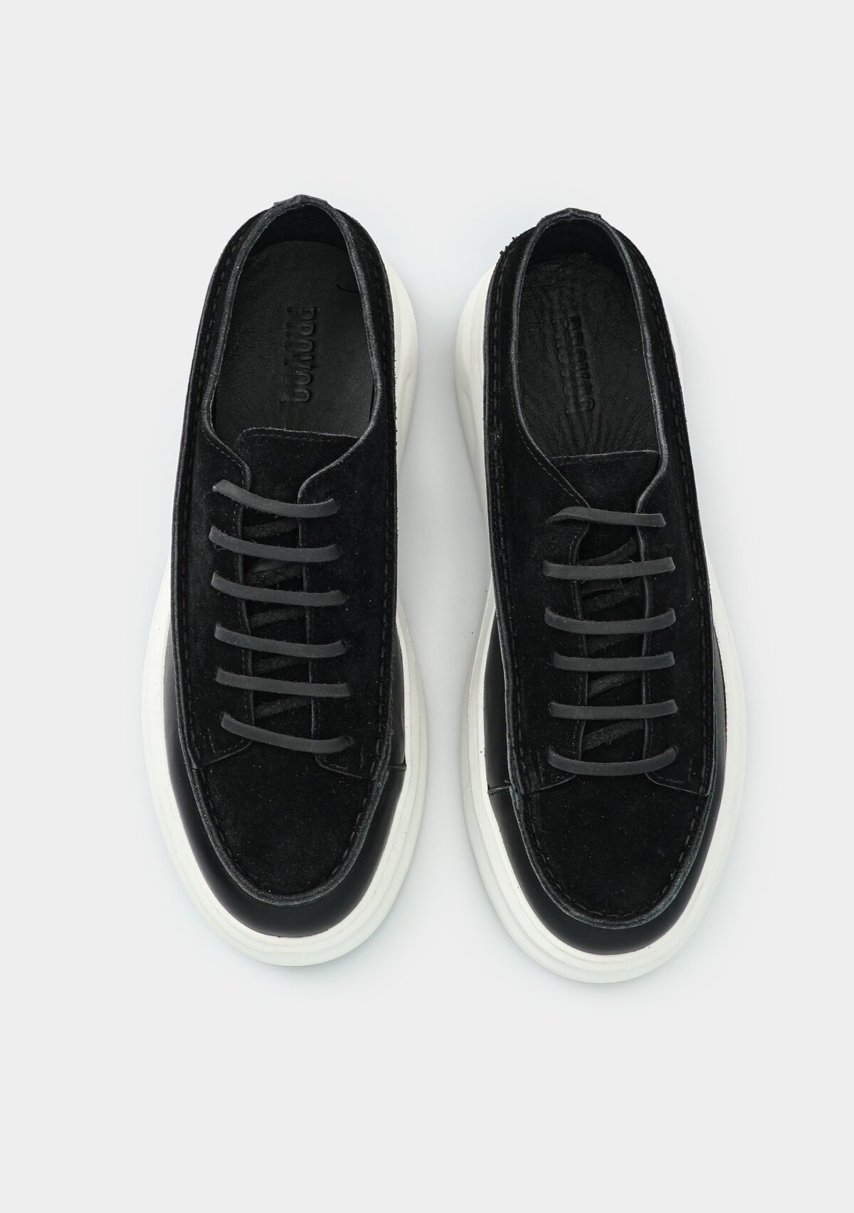 Siyah Deri Erkek Sneaker