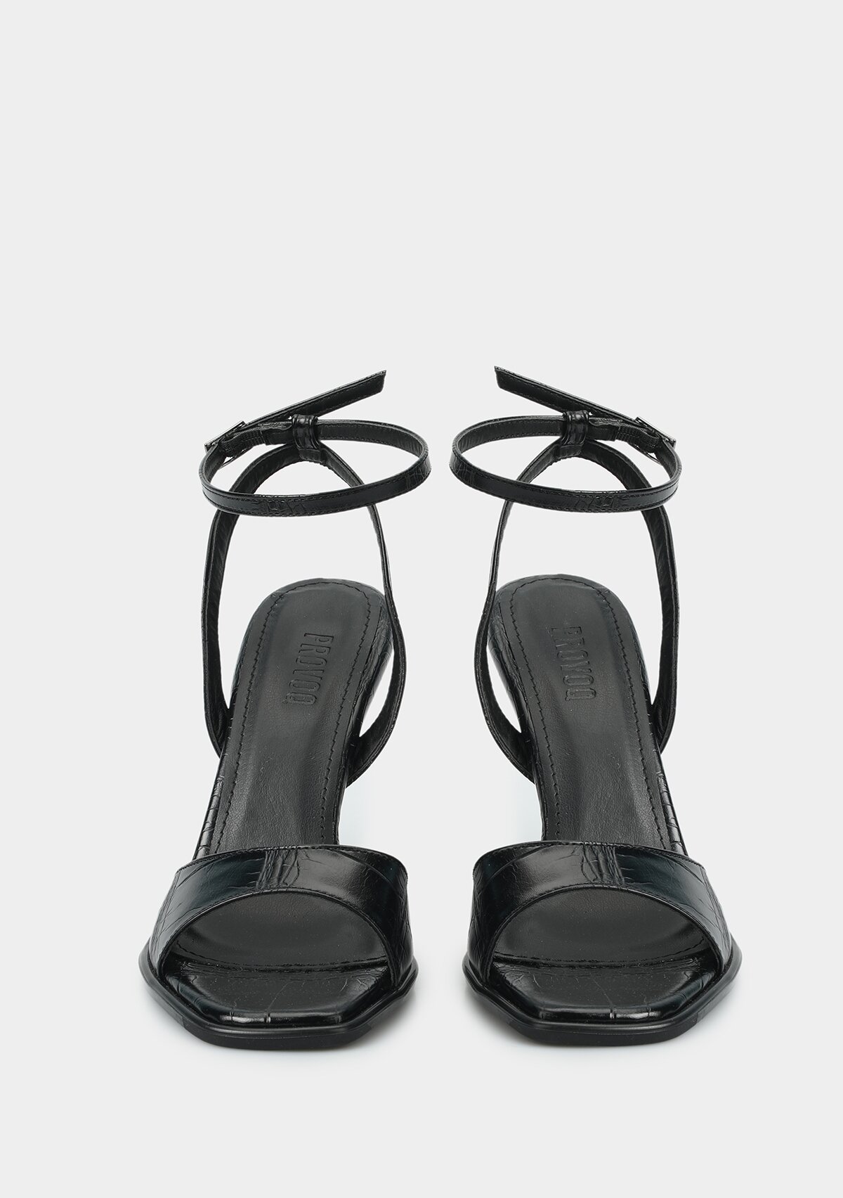 Siyah Kadın Topuklu Sandalet