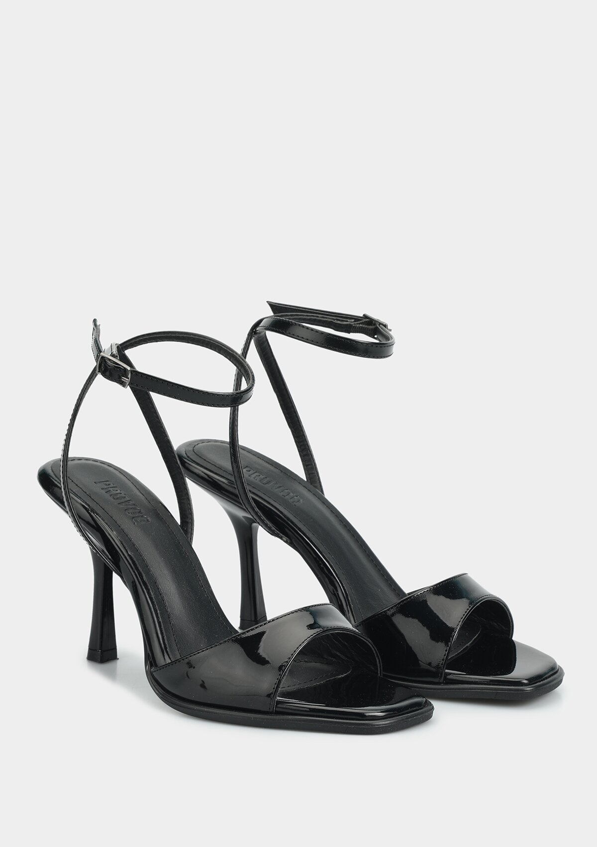 Siyah Kadın Topuklu Sandalet