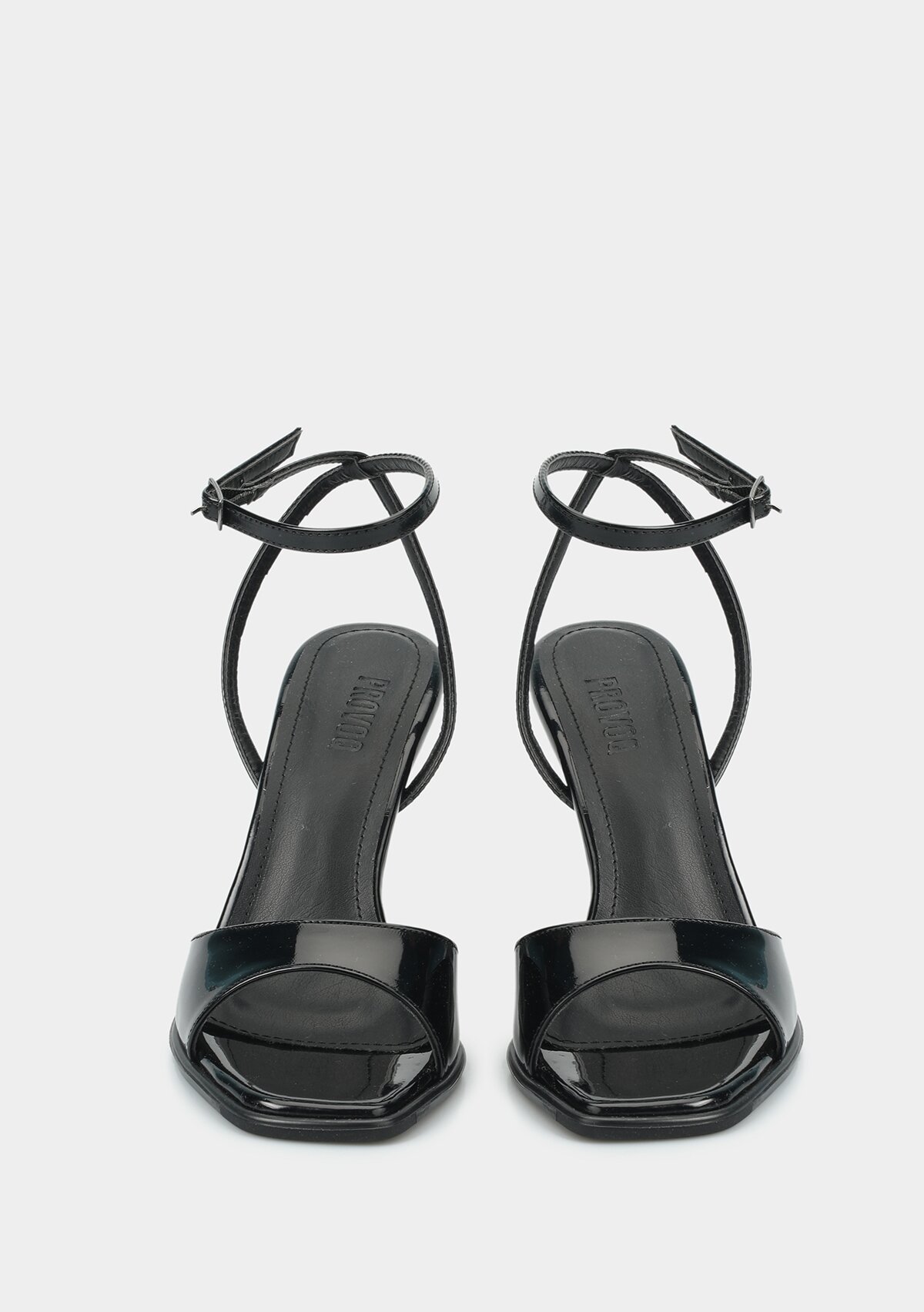 Siyah Kadın Topuklu Sandalet