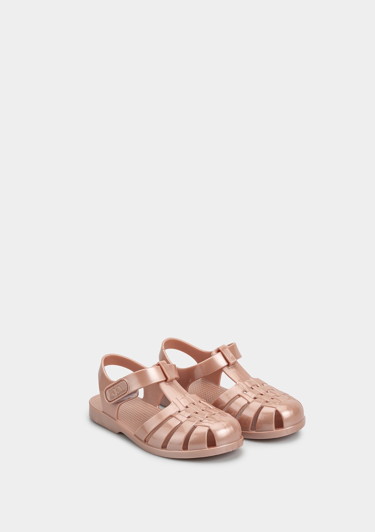 Pembe  Düz Sandalet