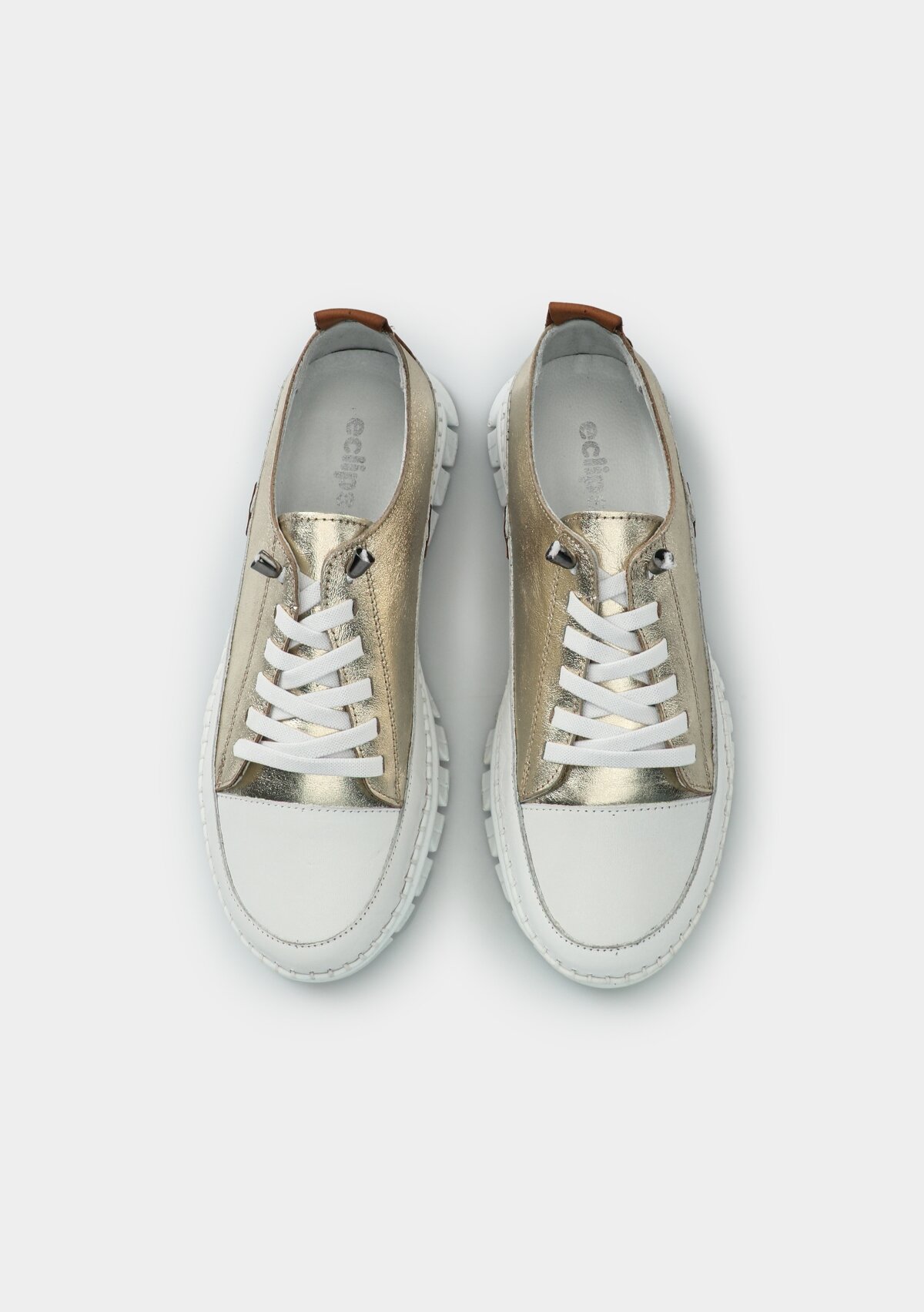 Altın Deri Kadın Ayakkabı