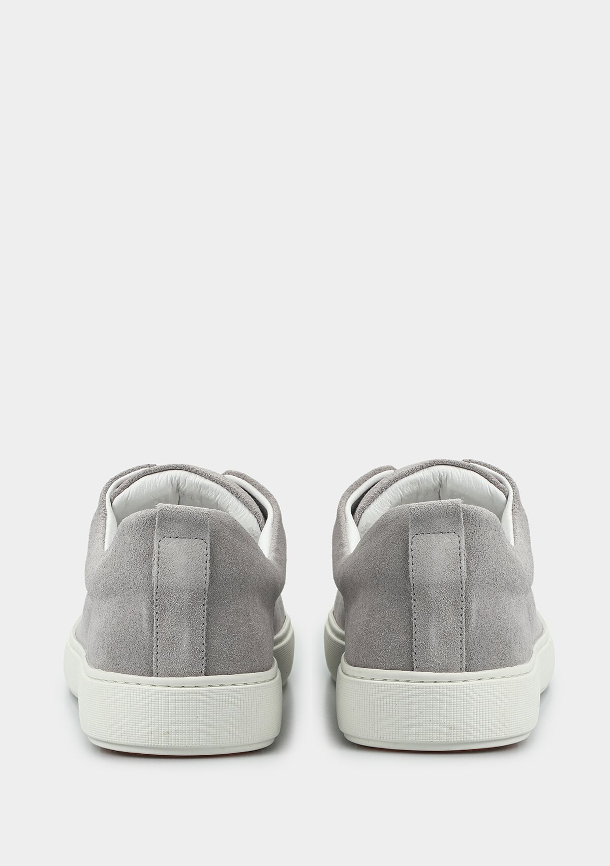 Gri Deri Erkek Sneaker