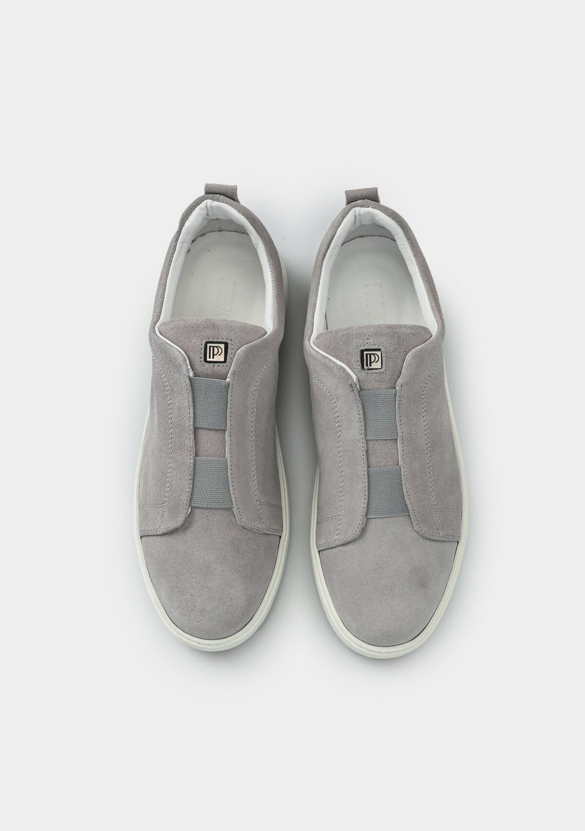 Gri Deri Erkek Sneaker