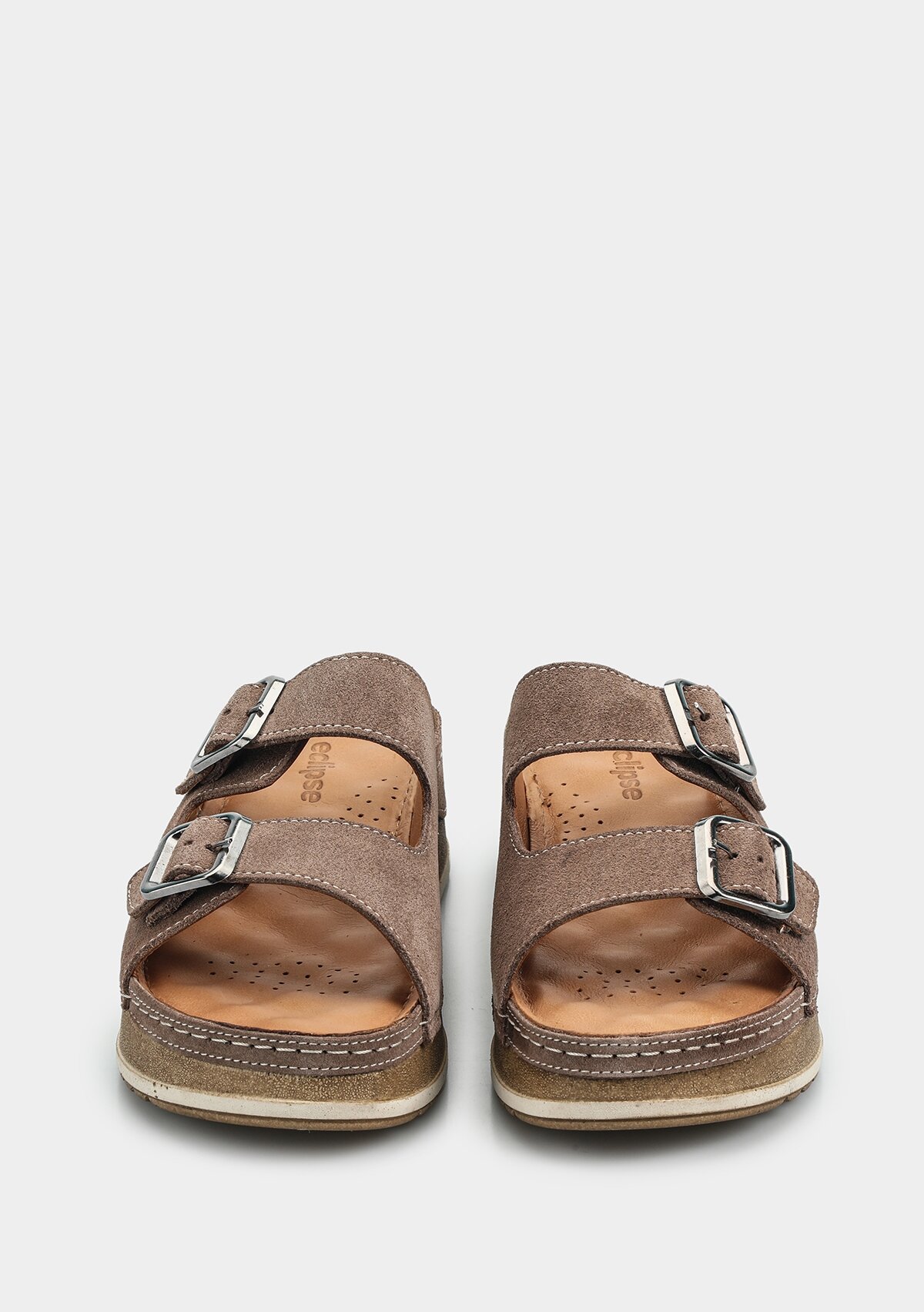 Vizon Deri Kadın Konfor Terlik