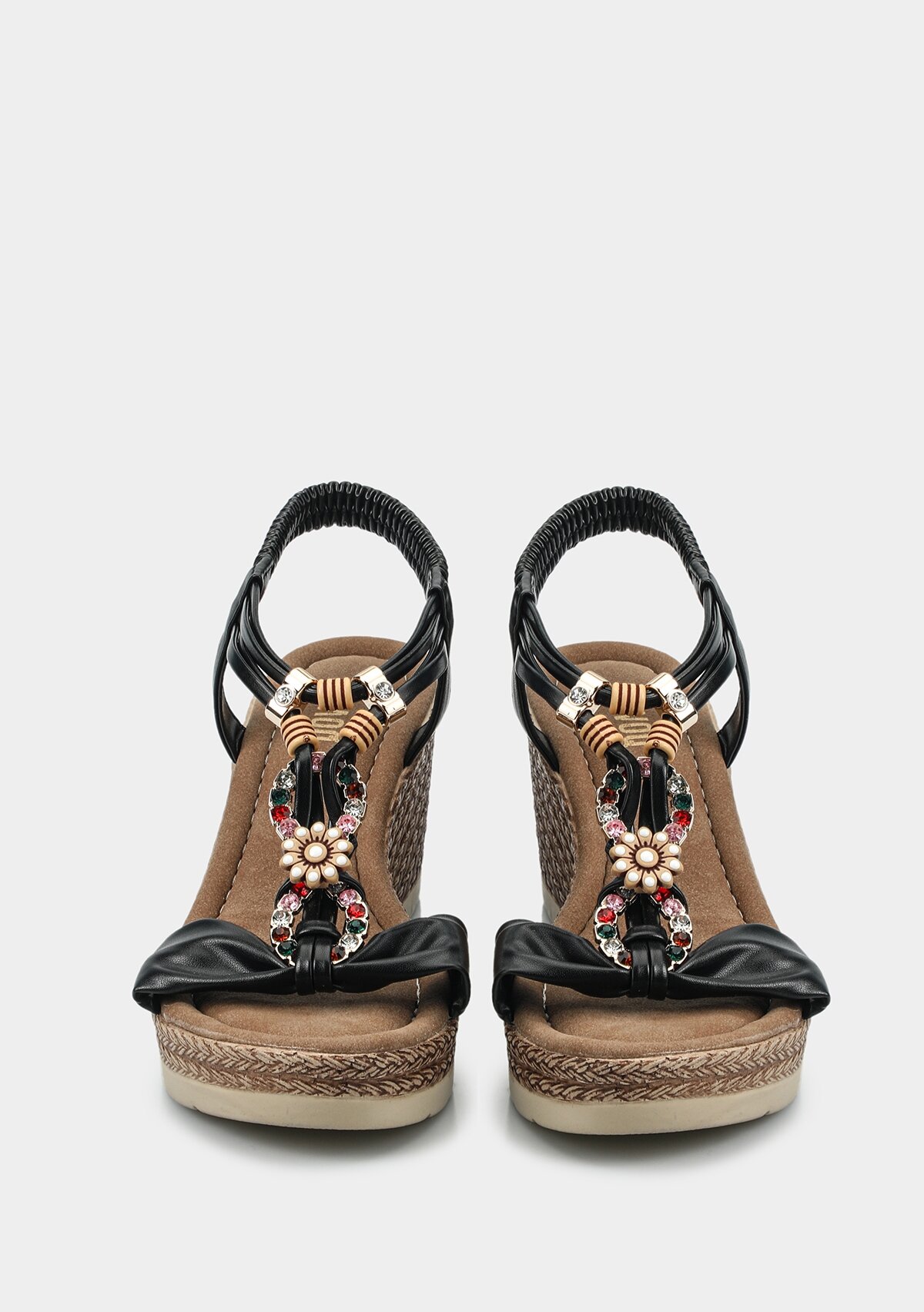 Siyah Kadın Topuklu Sandalet