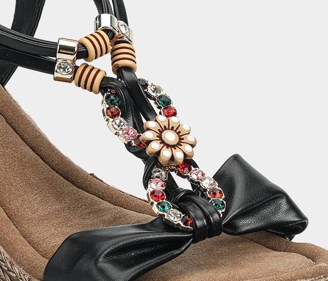 Siyah Kadın Topuklu Sandalet